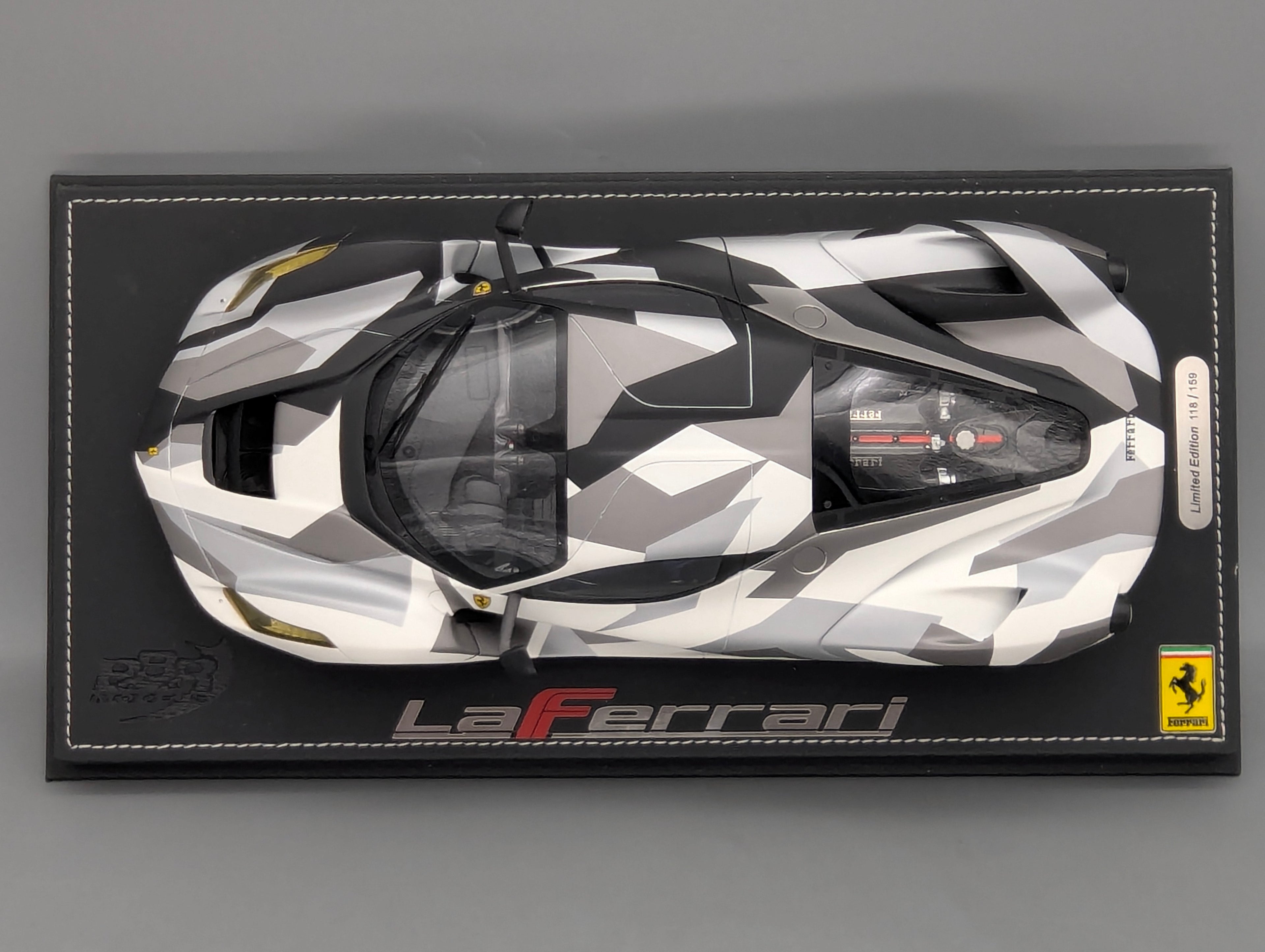 Modellautos 1:18 BBR Ferrari LaFerrari Caouflage Ltd 118/159 mit OVP
