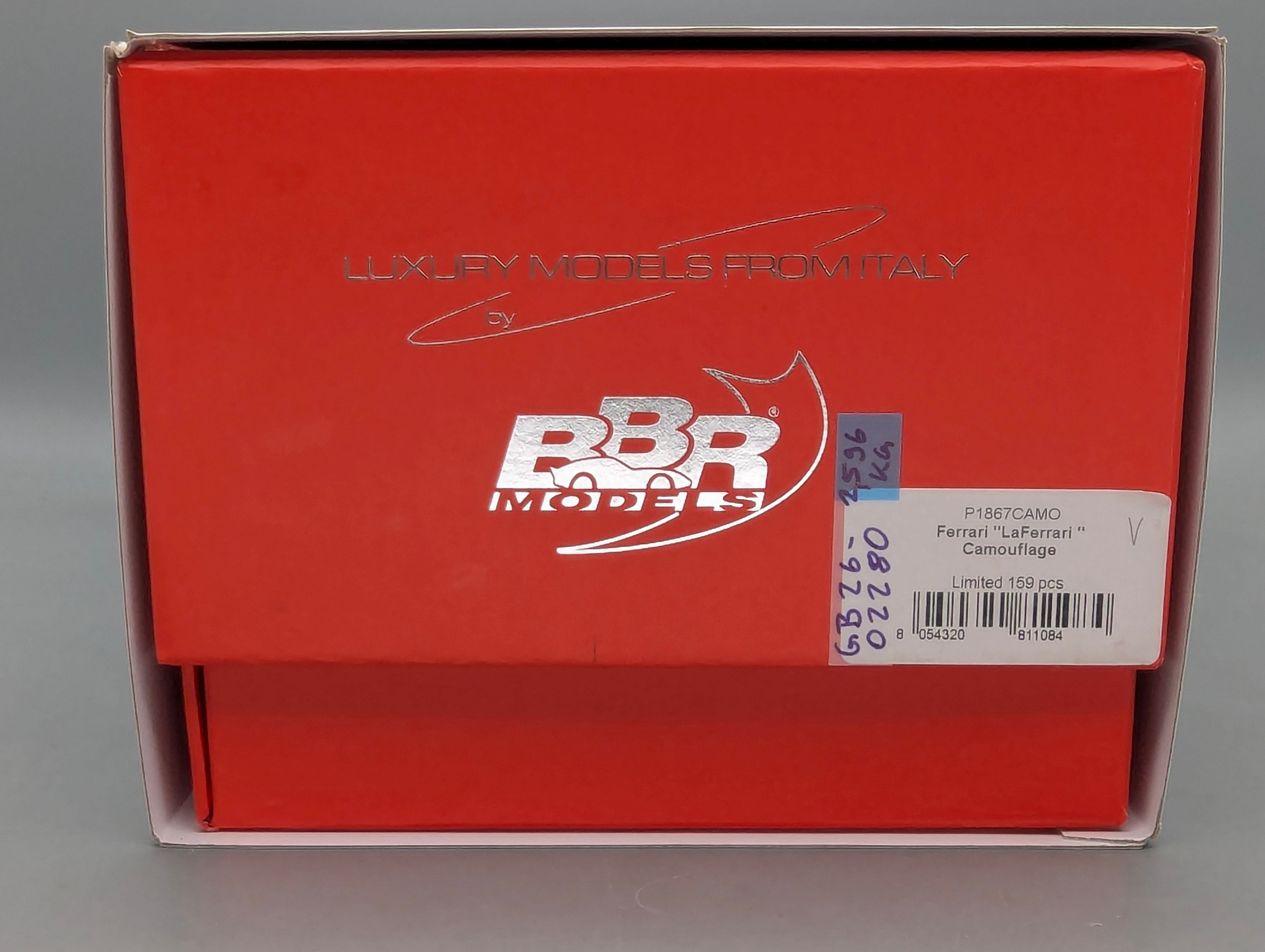 Modellautos 1:18 BBR Ferrari LaFerrari Caouflage Ltd 118/159 mit OVP