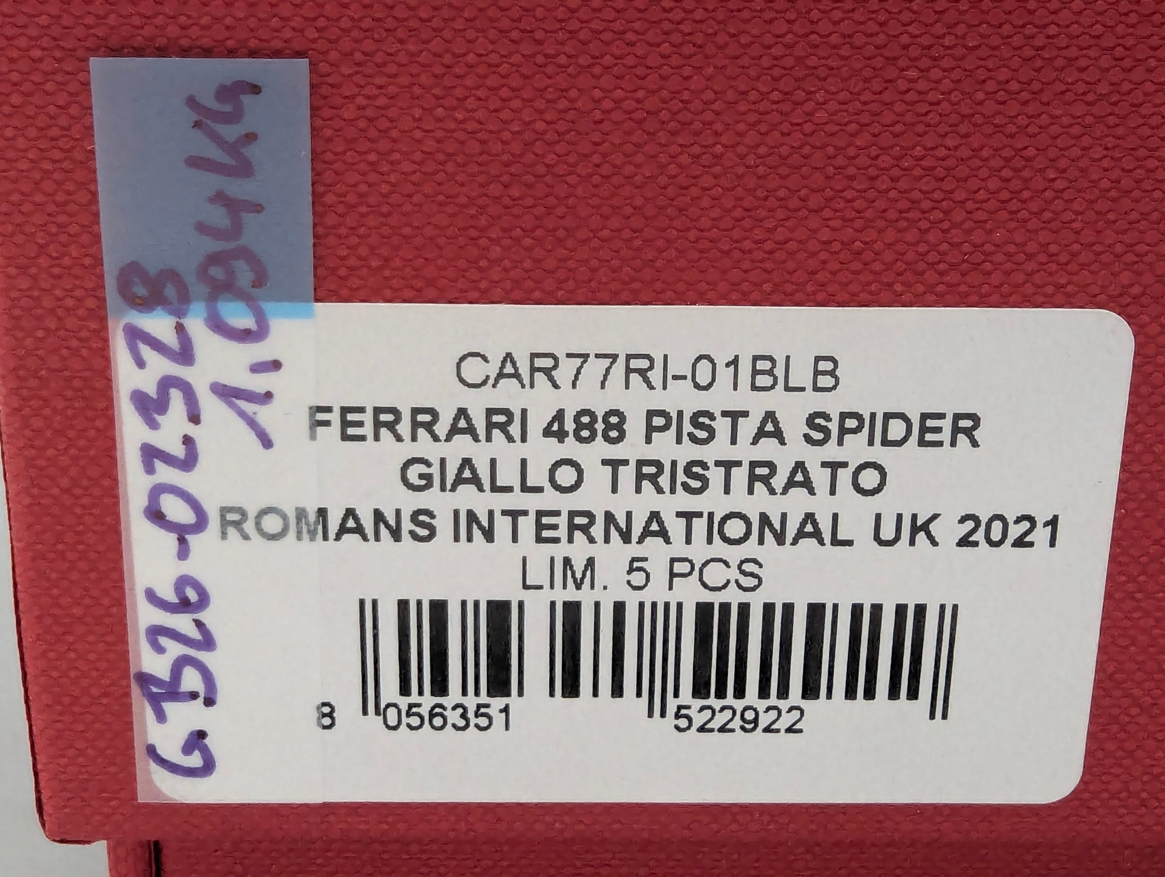 Model Cars 1:43 Spark S9609 Lamborghini Huracan GT3 EVO FIA Vallelunga 2019 #58 OVP