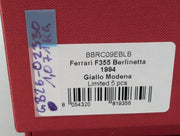 Modellautos 1:43 BBR Ferrari F355 Berlinetta 1994 Giallo Modena Ltd 01/05 mit großer Vitrine und OVP