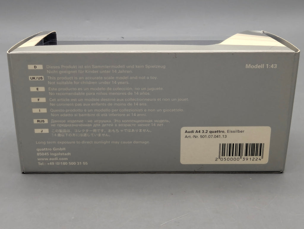 Model Cars 1:43 Minichamps Mercedes Benz SL65 AMG Black Series Silver with original packaging