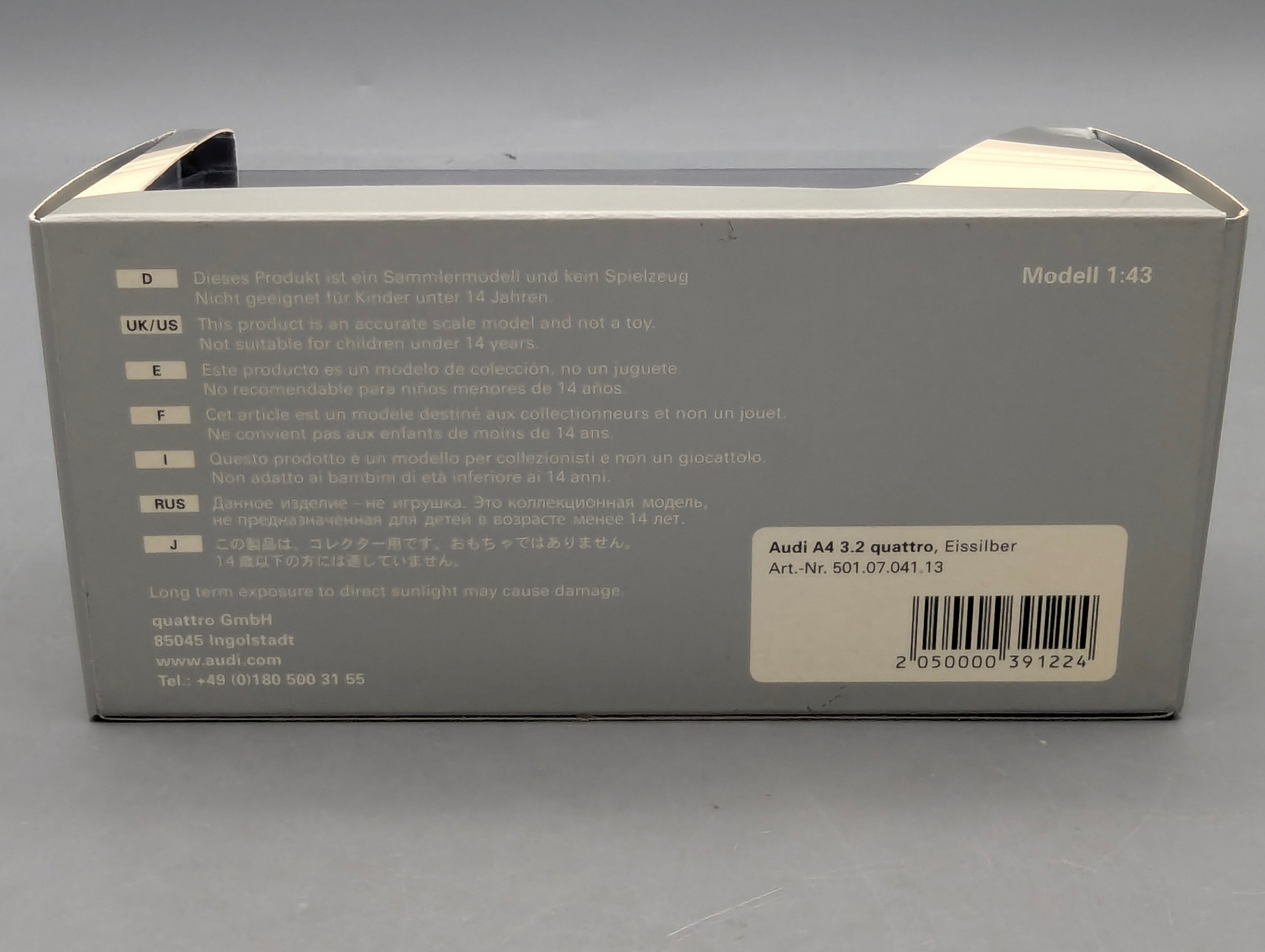 Model Cars 1:43 Minichamps Mercedes Benz SL65 AMG Black Series Silver with original packaging