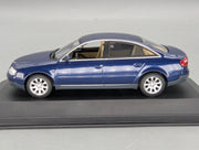 Modellautos 1:43 Minichamps Audi A6 Blau Metallic mit Dealer OVP