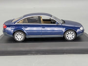 Modellautos 1:43 Minichamps Audi A6 Blau Metallic mit Dealer OVP