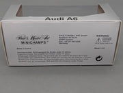 Modellautos 1:43 Minichamps Audi A6 Blau Metallic mit Dealer OVP