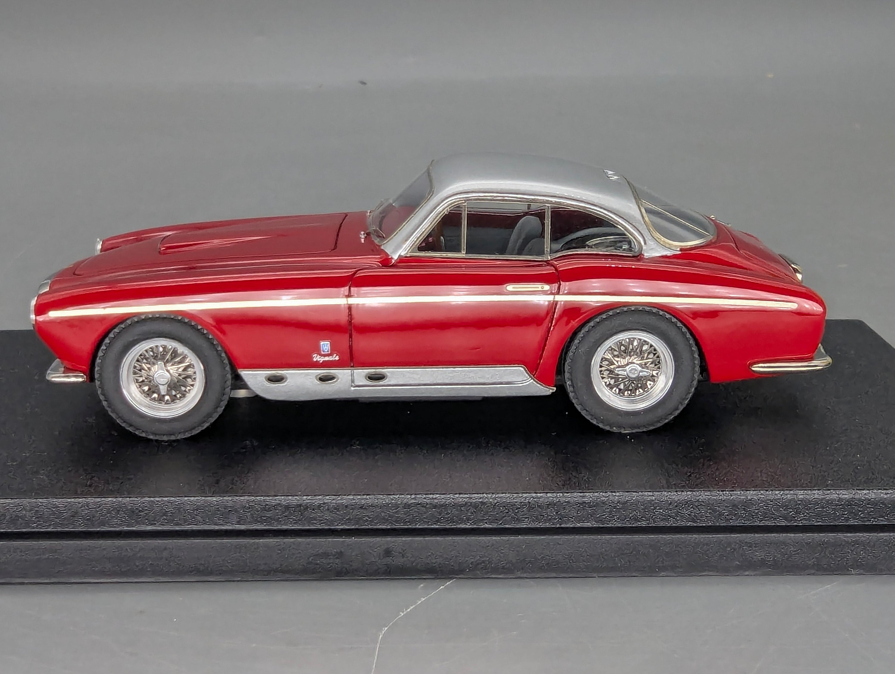 Modellautos 1:43 BBR Ferrari 250 MM Vignale 1956 Burgundy Red / Silver S/N 0334 MM mit OVP