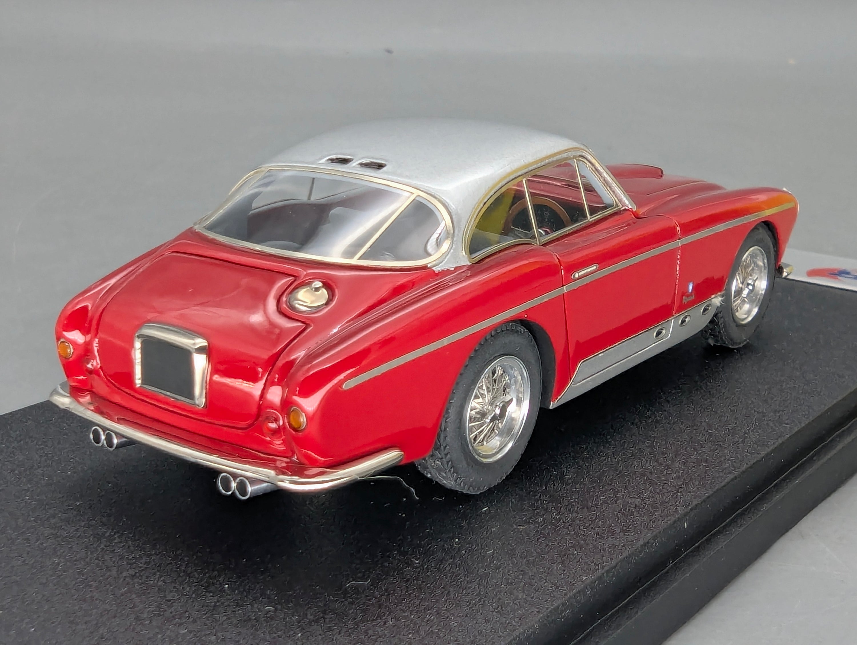 Modellautos 1:43 BBR Ferrari 250 MM Vignale 1956 Burgundy Red / Silver S/N 0334 MM mit OVP