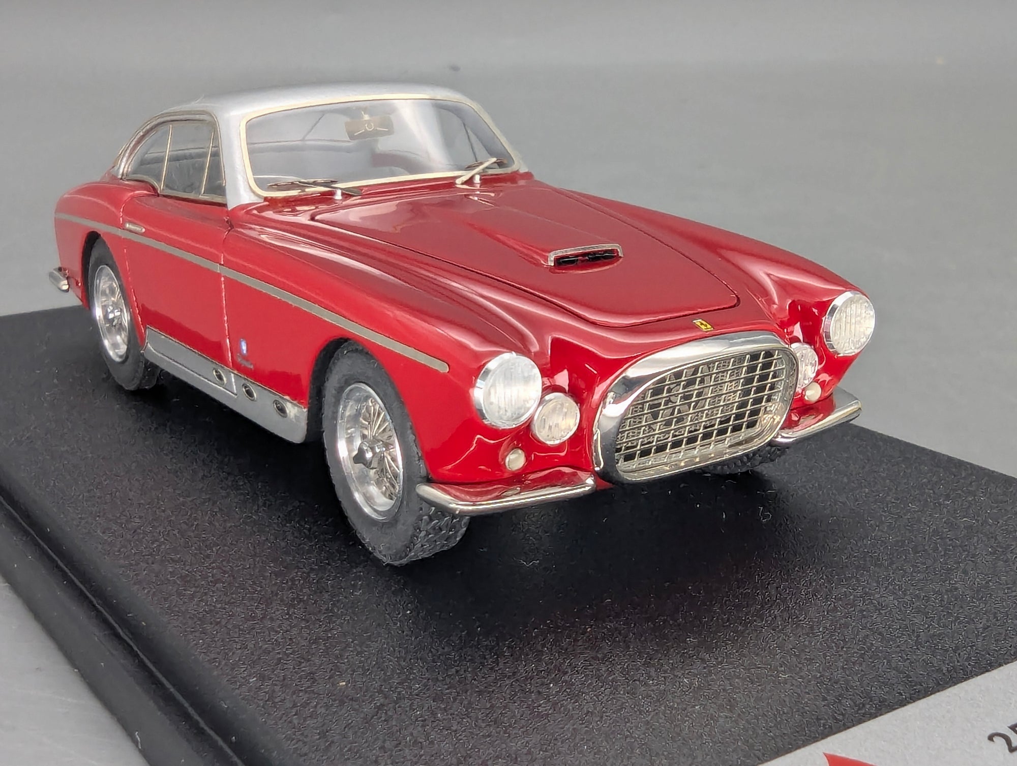Modellautos 1:43 BBR Ferrari 250 MM Vignale 1956 Burgundy Red / Silver S/N 0334 MM mit OVP