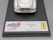 Modellautos 1:43 BBR Ferrari 375 America 1953 Silver / White 008/113 mit OVP