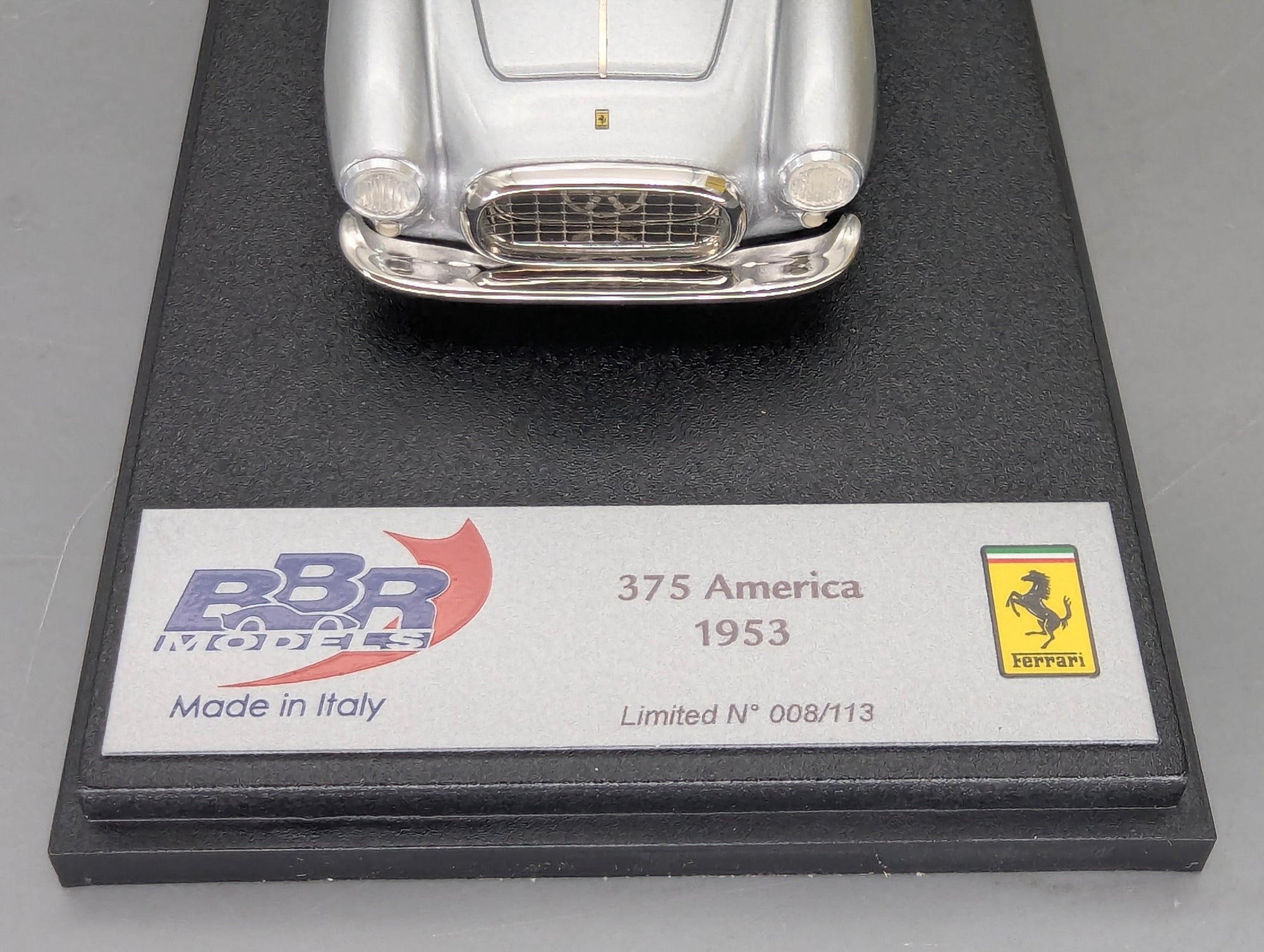 Modellautos 1:43 BBR Ferrari 375 America 1953 Silver / White 008/113 mit OVP