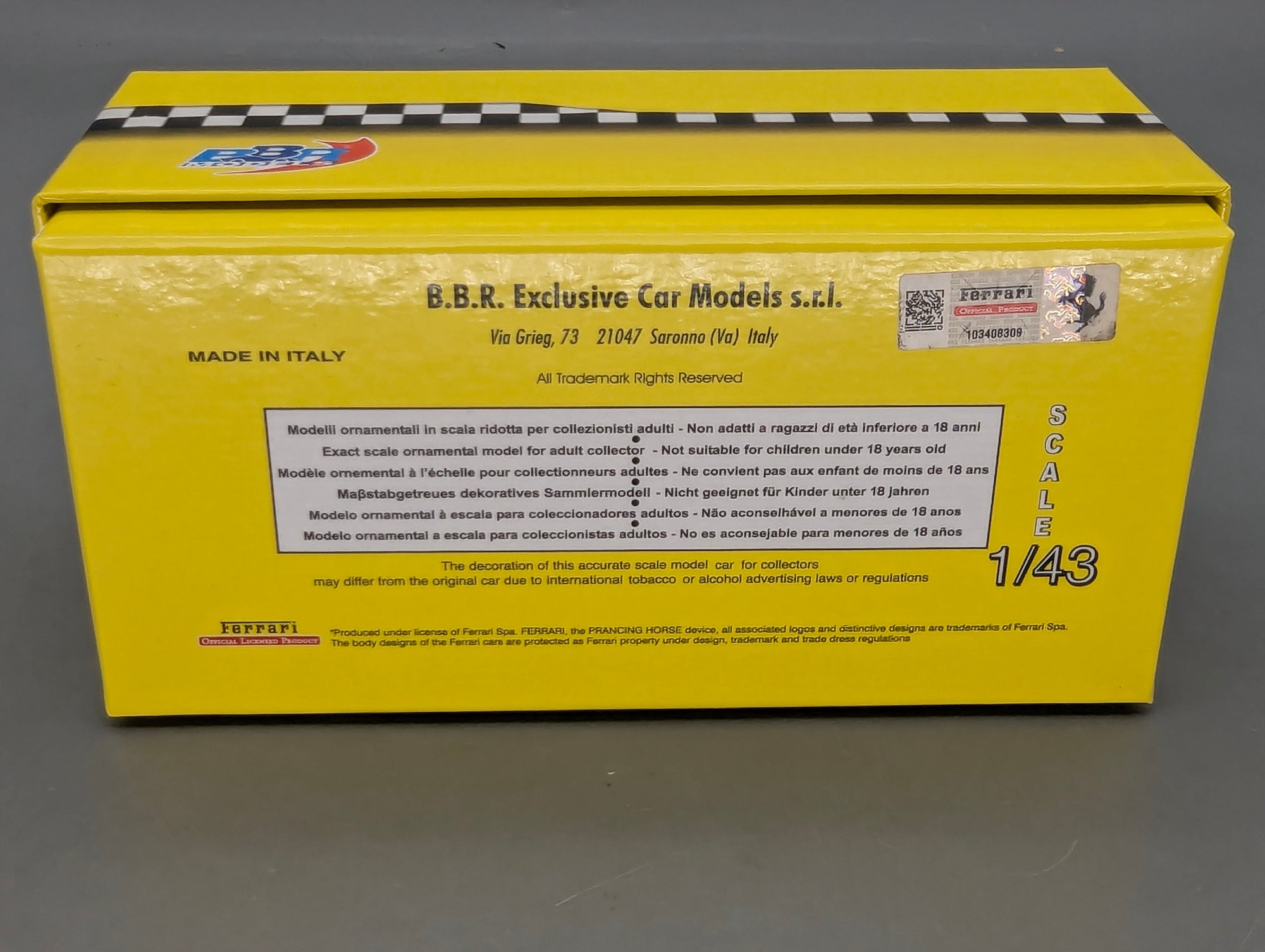 Coches a escala 1:43 Spark S9609 Lamborghini Huracan GT3 EVO FIA Vallelunga 2019 #58 precintado