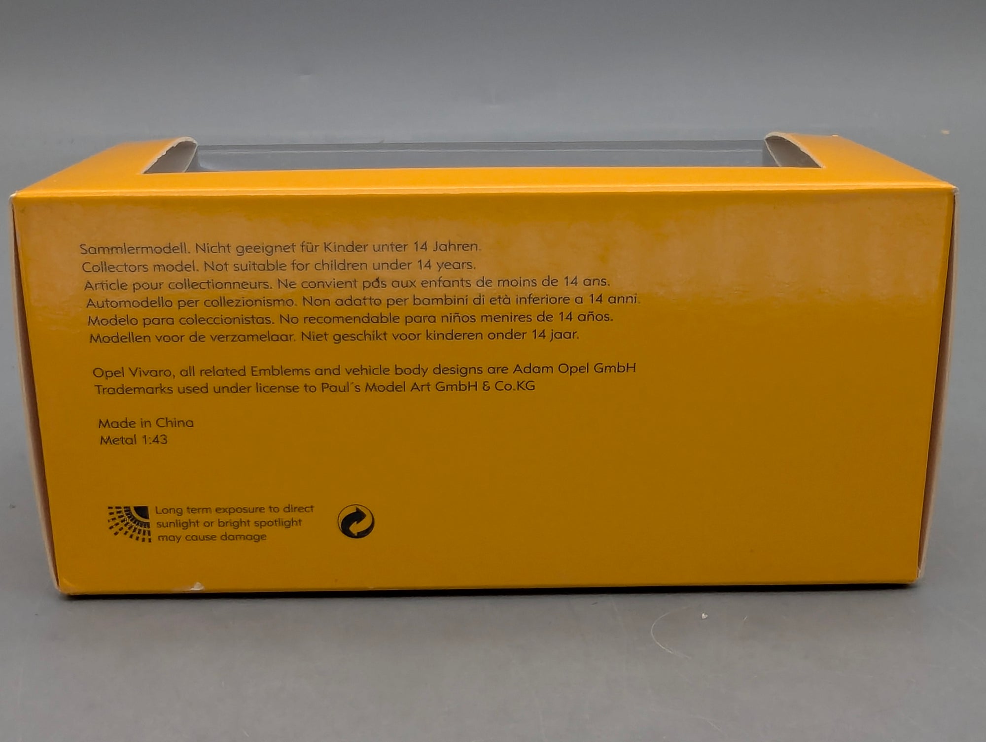 Model Cars 1:43 Minichamps Mercedes Benz SL65 AMG Black Series Silver with original packaging