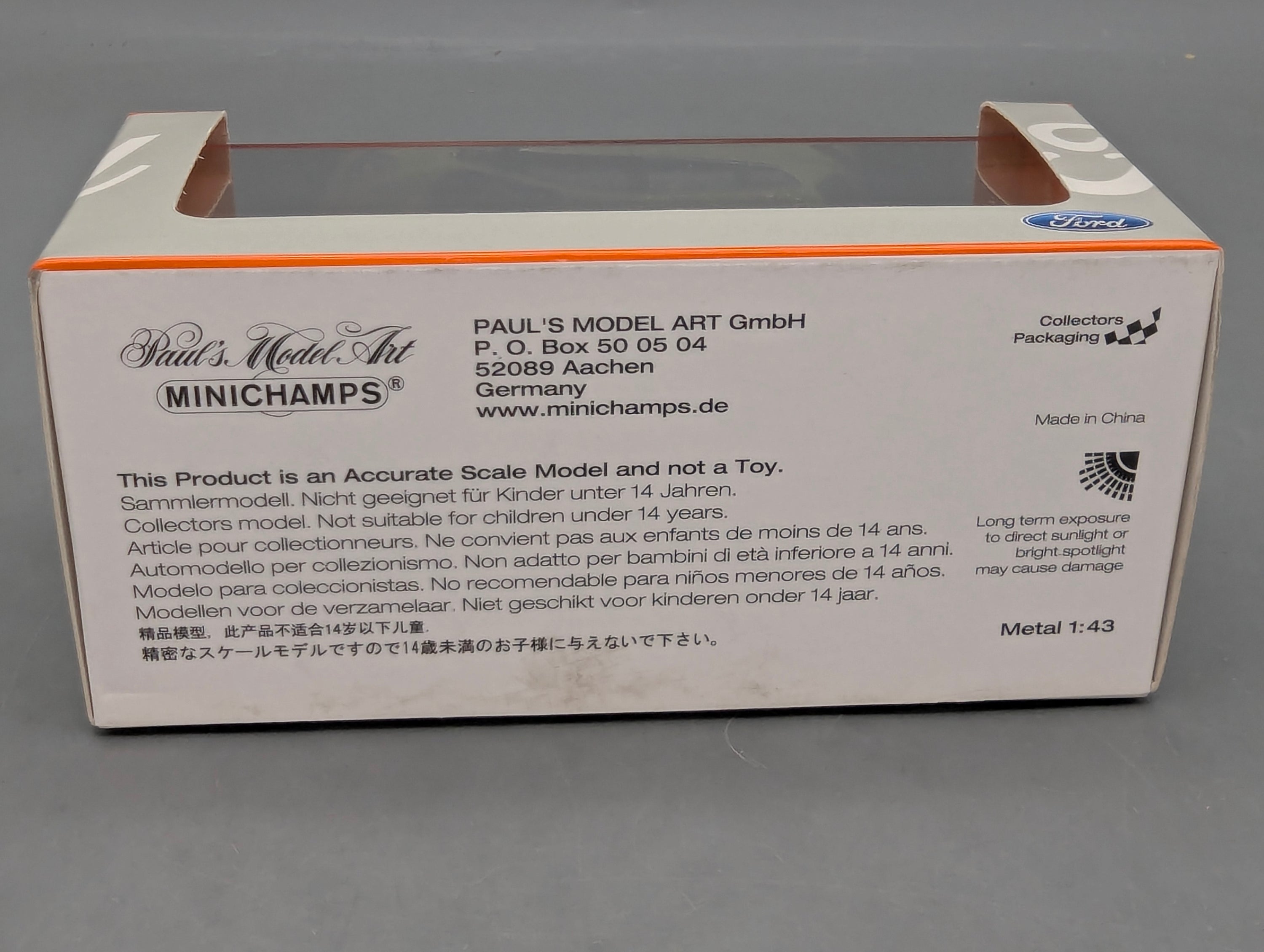 Coches en miniatura 1:43 Minichamps Mercedes Benz SL65 AMG Black Series Plata con embalaje original