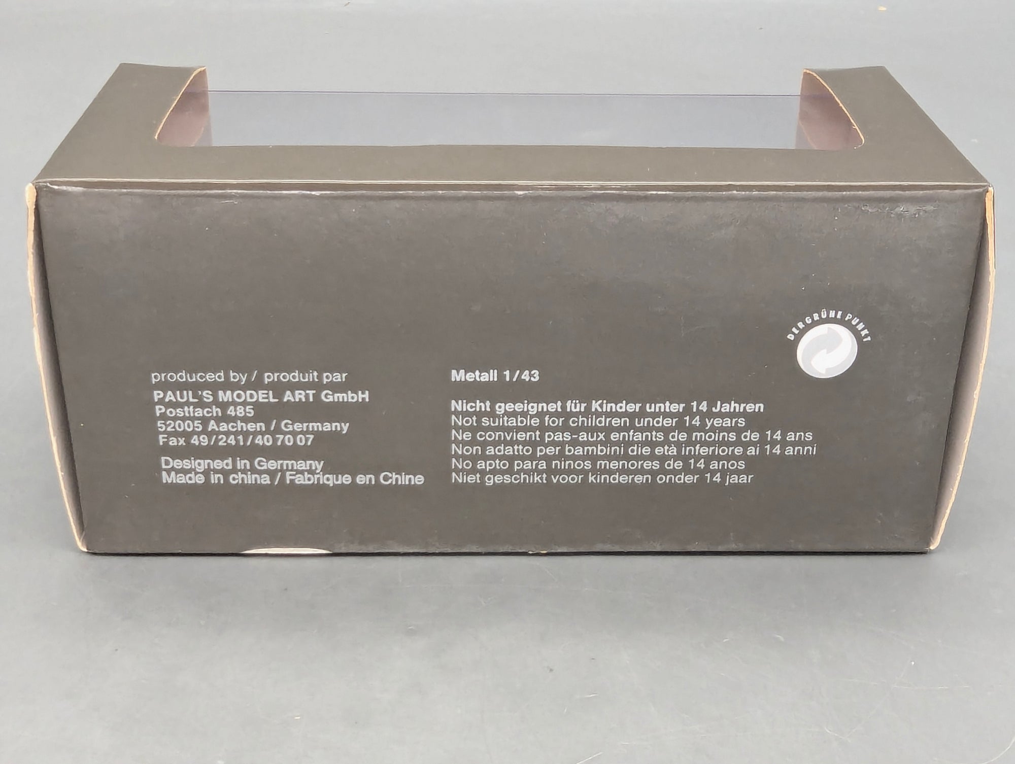 Model Cars 1:43 Minichamps Mercedes Benz SL65 AMG Black Series Silver with original packaging