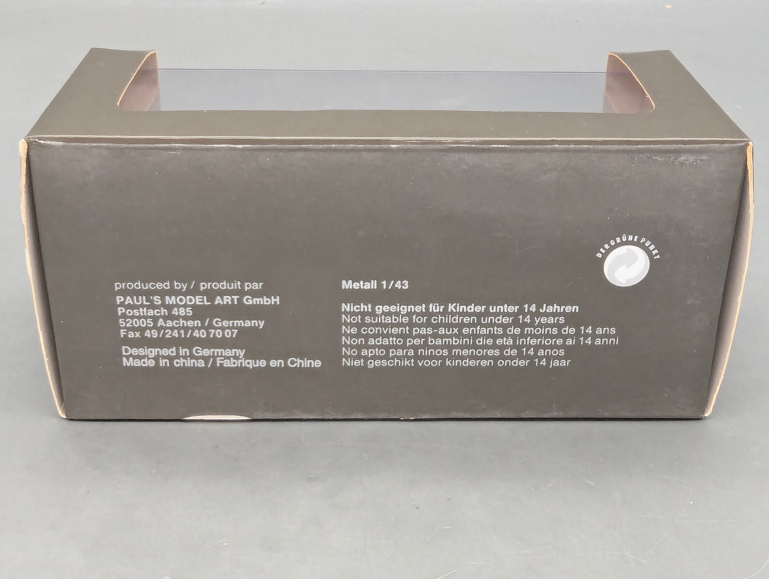 Model Cars 1:43 Minichamps Mercedes Benz SL65 AMG Black Series Silver with original packaging
