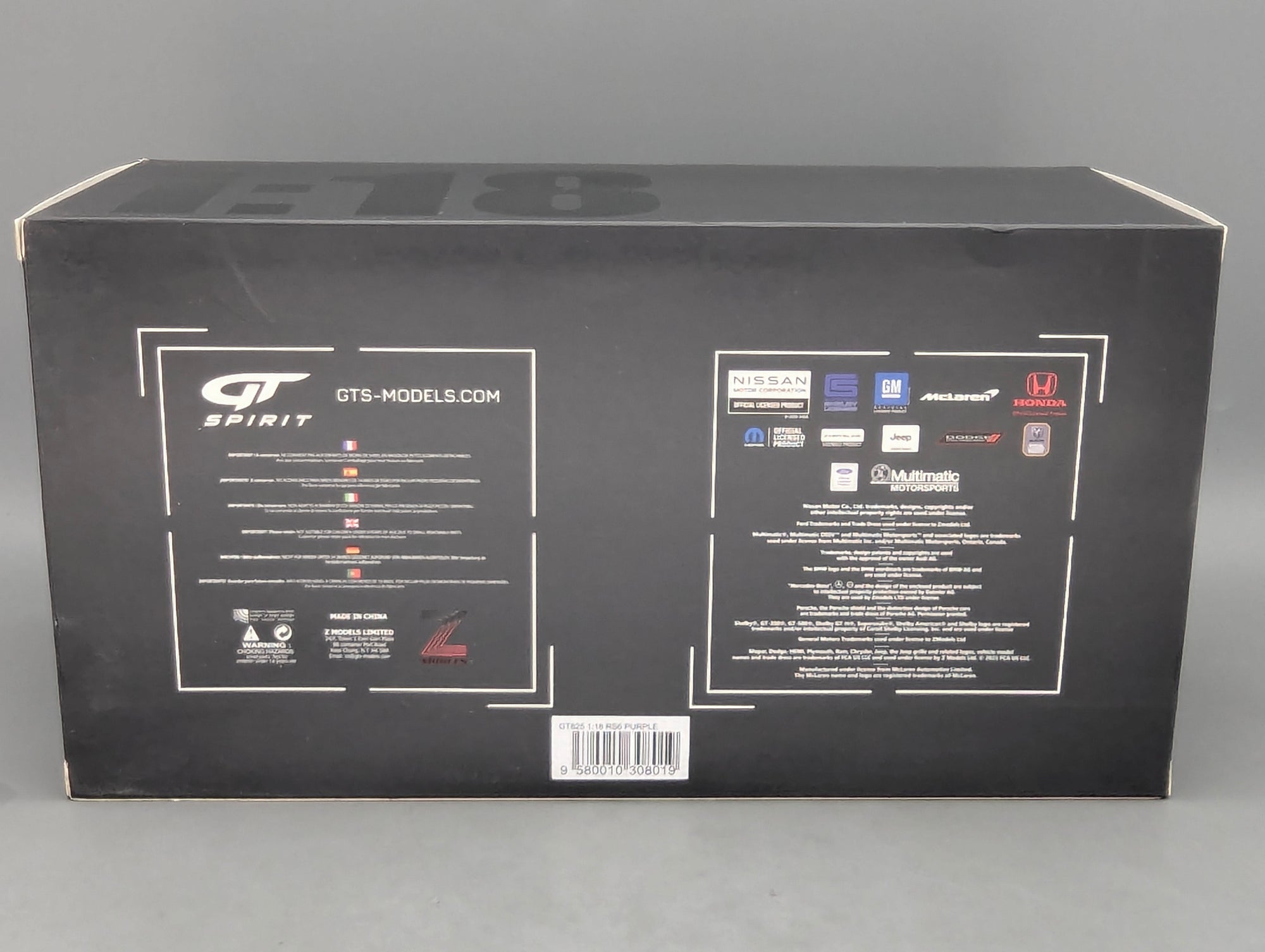 Model Cars 1:43 Minichamps Mercedes Benz SL65 AMG Black Series Silver with original packaging