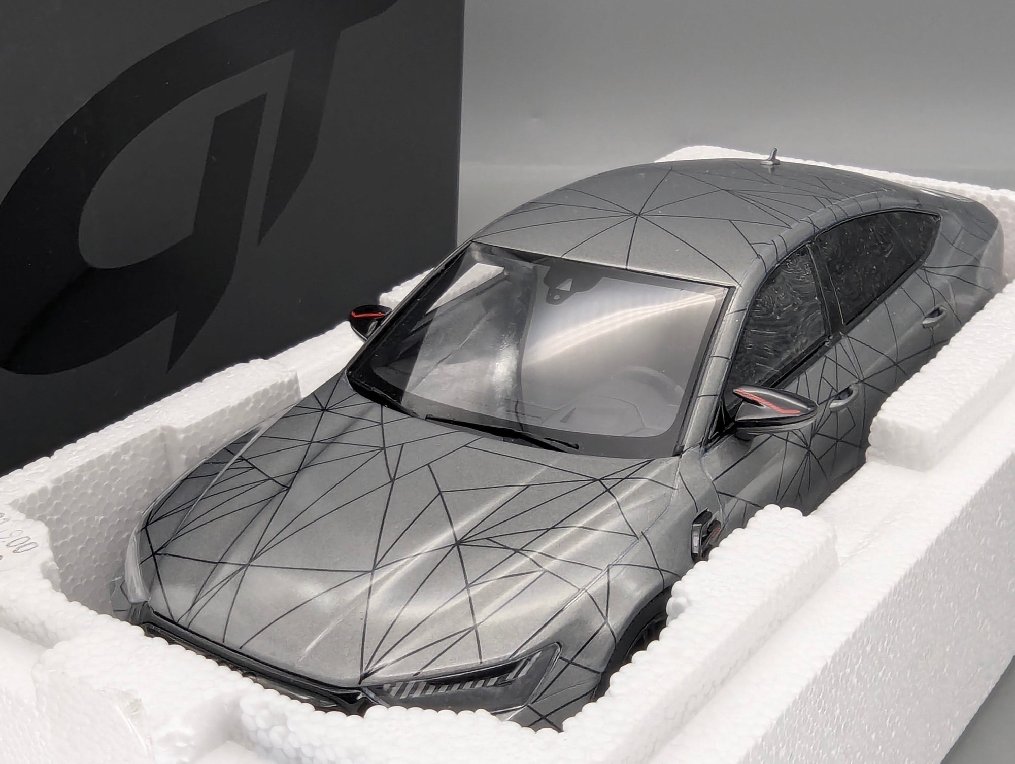 Coches en miniatura 1:43 Minichamps Mercedes Benz SL65 AMG Black Series Plata con embalaje original