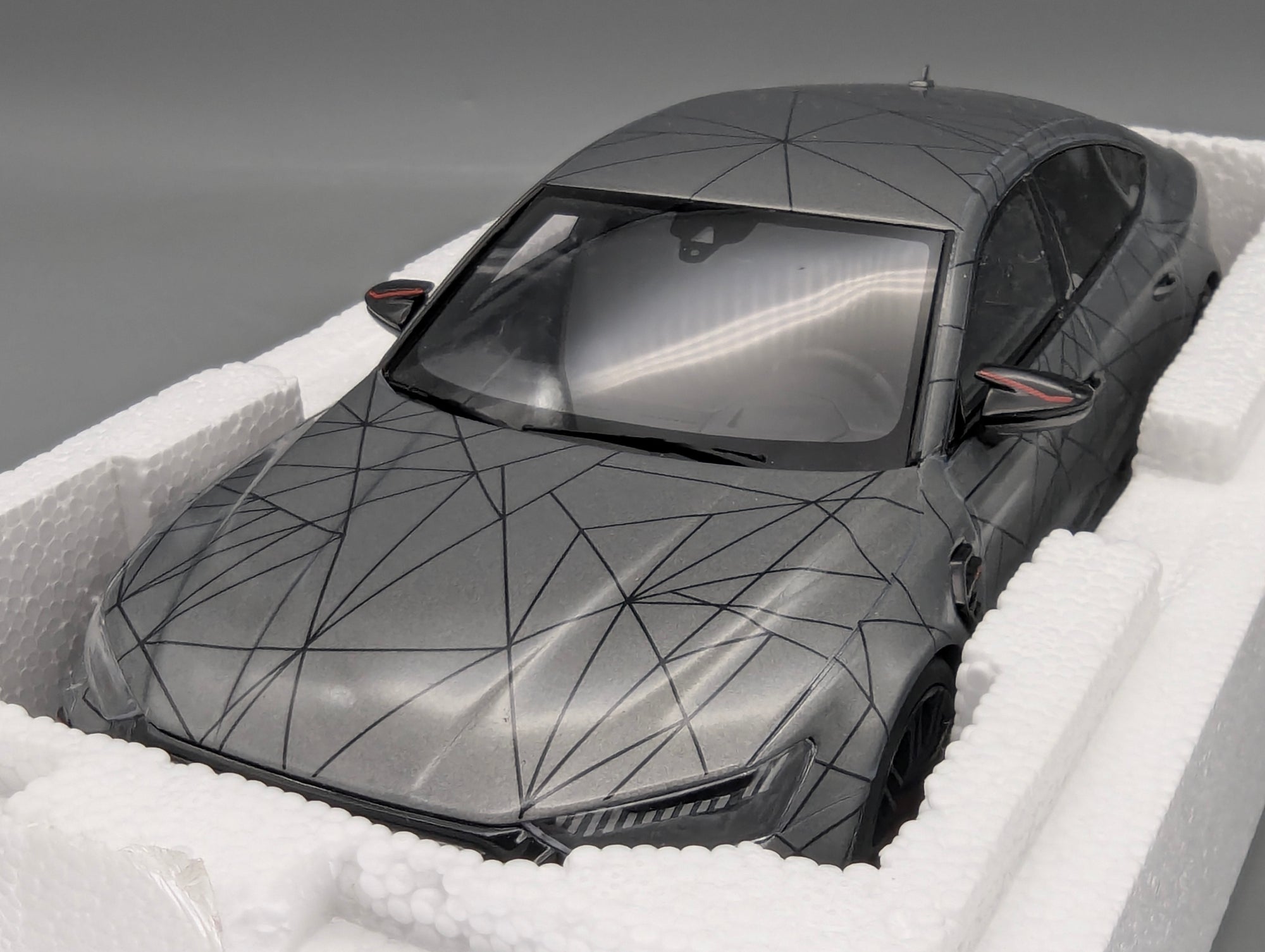 Coches en miniatura 1:43 Minichamps Mercedes Benz SL65 AMG Black Series Plata con embalaje original