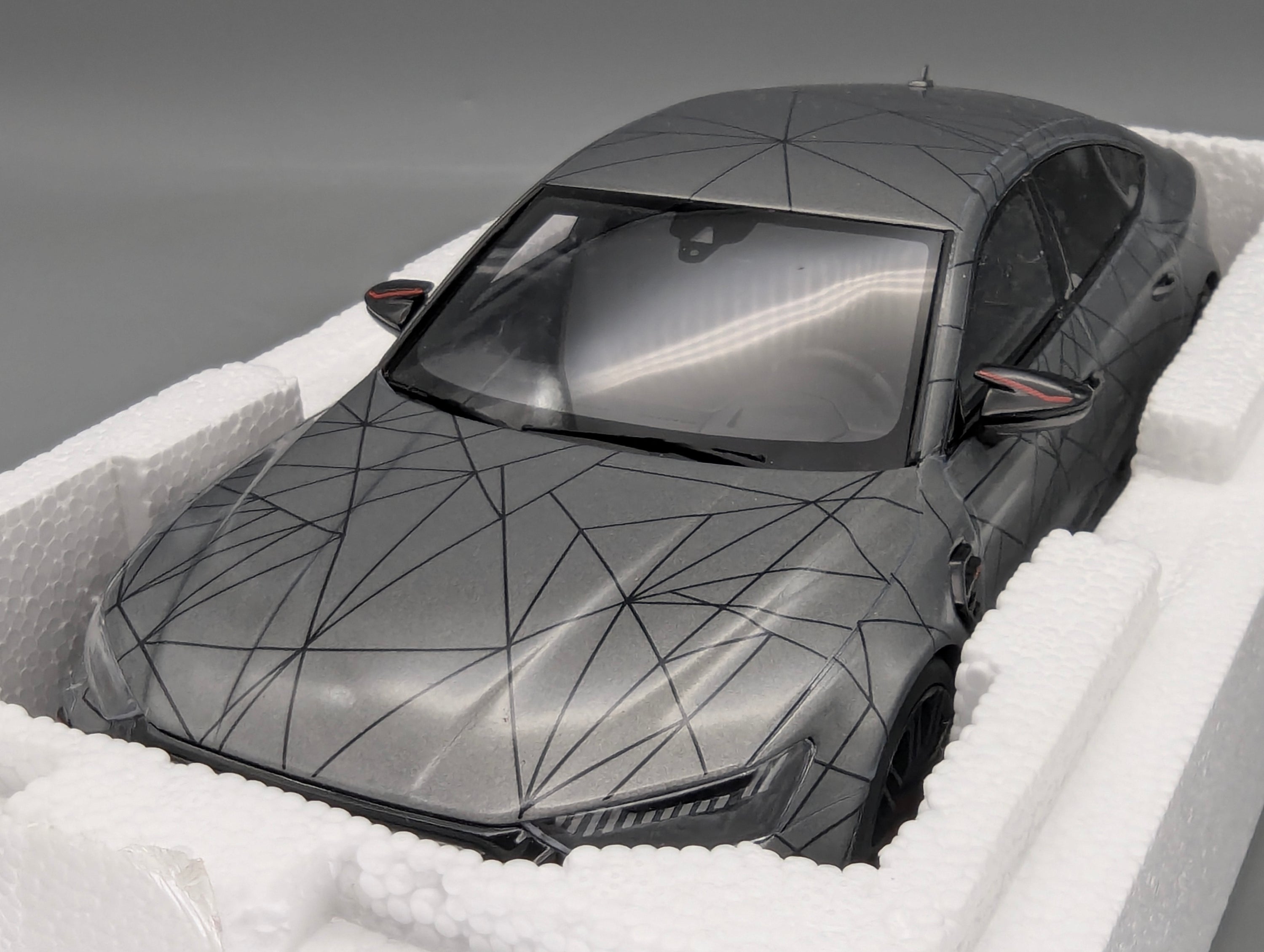 Coches en miniatura 1:43 Minichamps Mercedes Benz SL65 AMG Black Series Plata con embalaje original