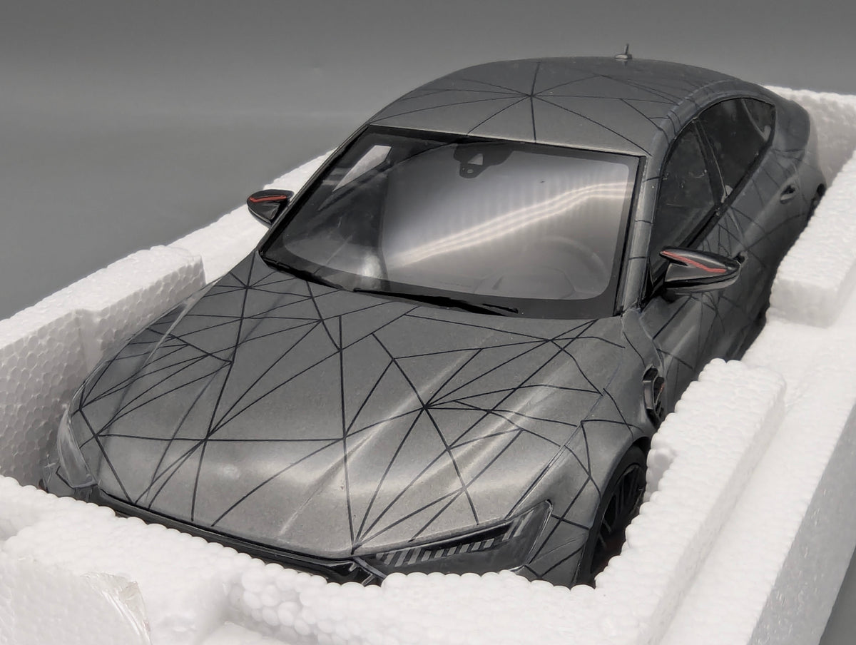 Model Cars 1:43 Minichamps Mercedes Benz SL65 AMG Black Series Silver with original packaging