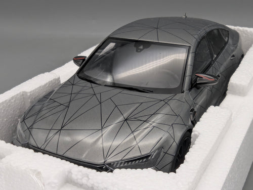 Model Cars 1:43 Minichamps Mercedes Benz SL65 AMG Black Series Silver with original packaging