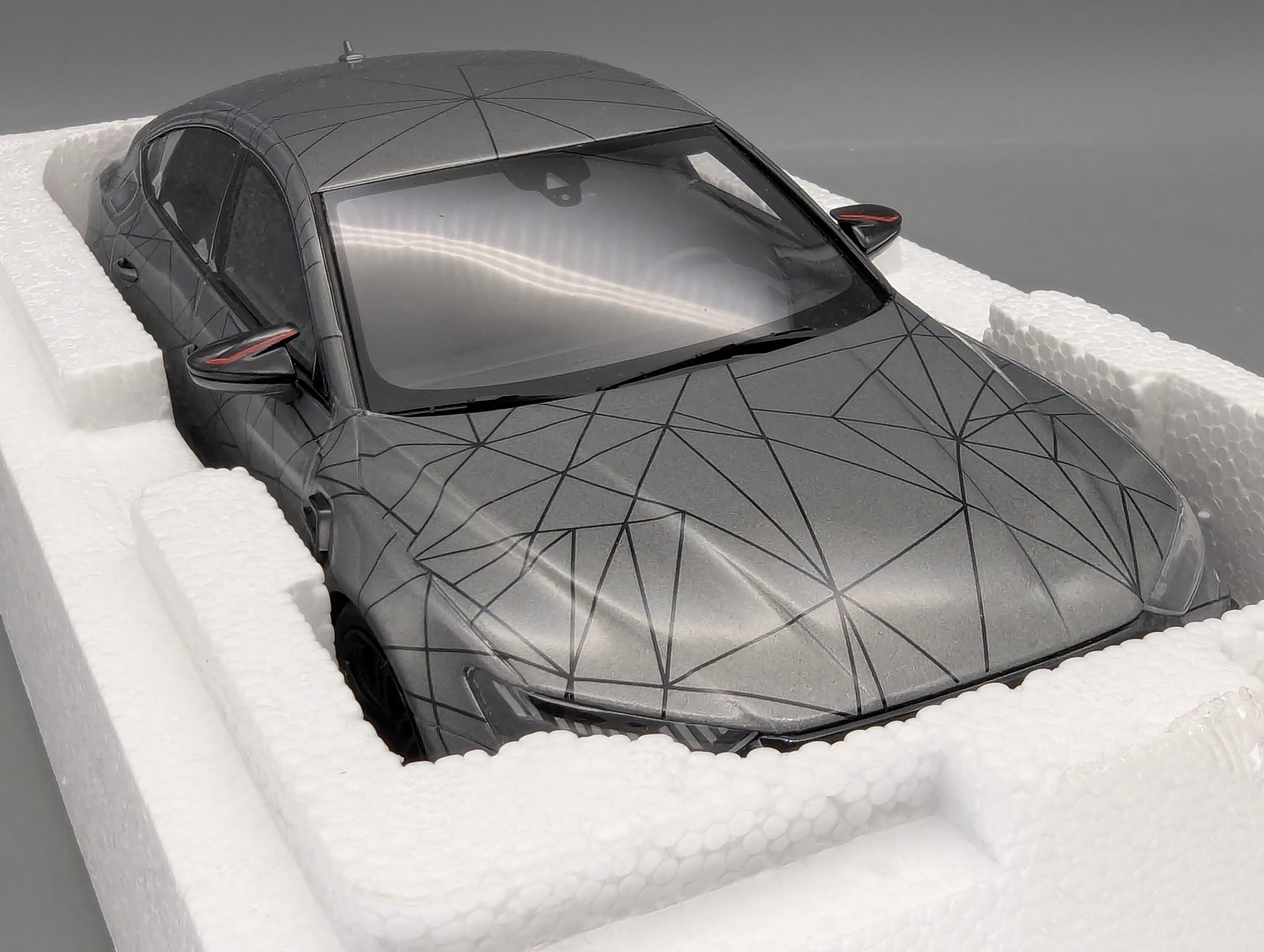 Coches en miniatura 1:43 Minichamps Mercedes Benz SL65 AMG Black Series Plata con embalaje original