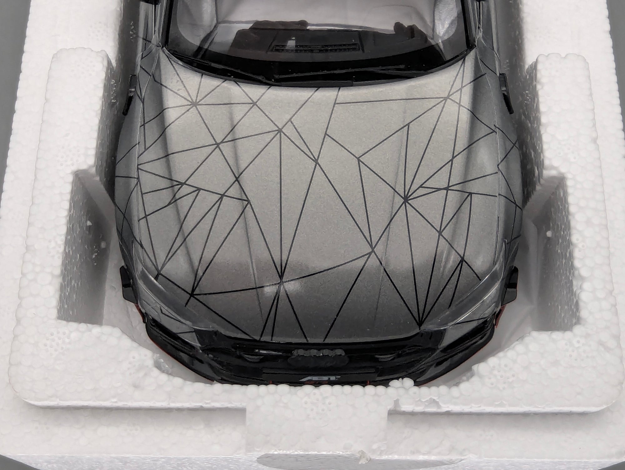 Coches en miniatura 1:43 Minichamps Mercedes Benz SL65 AMG Black Series Plata con embalaje original