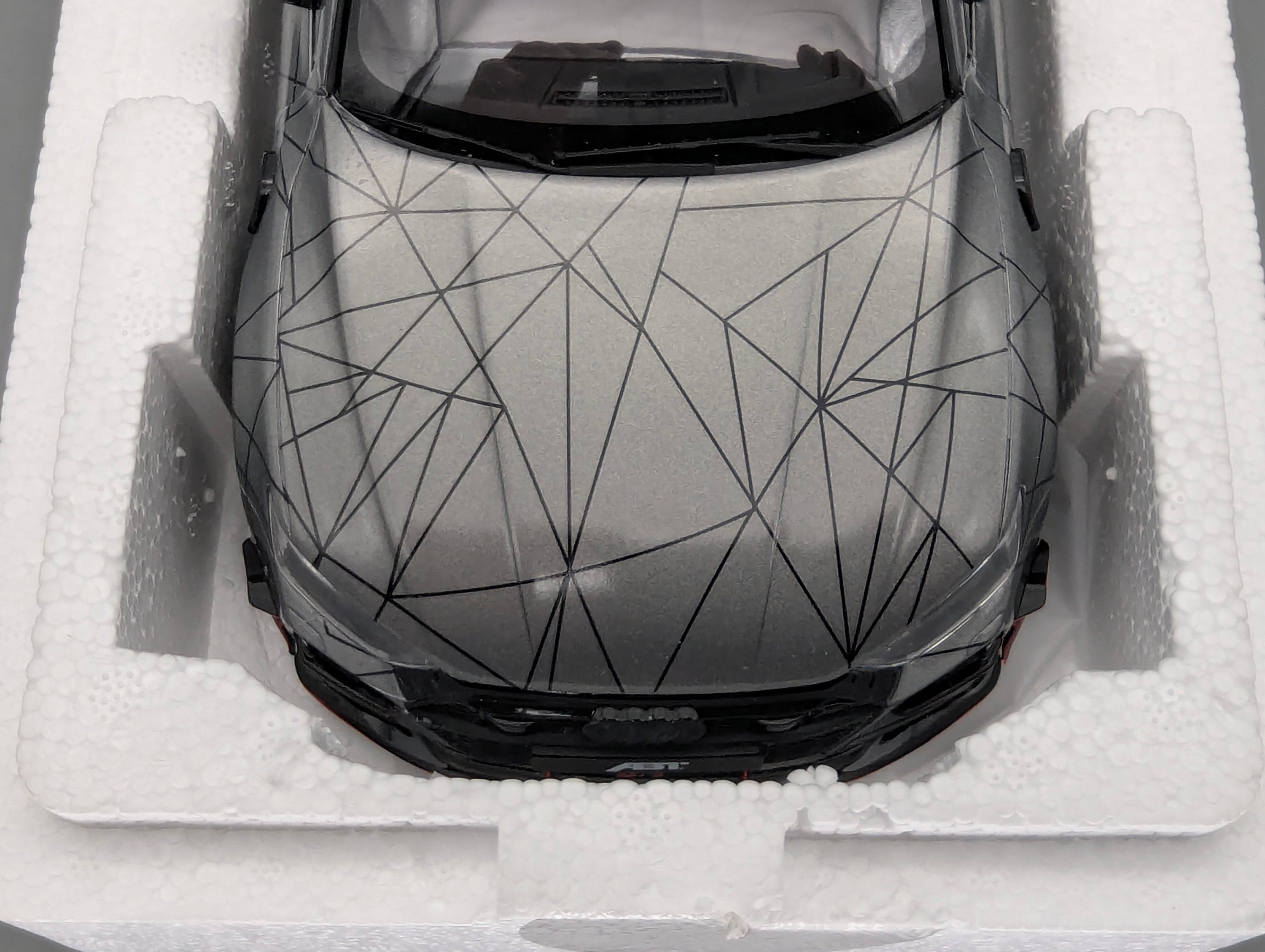 Coches en miniatura 1:43 Minichamps Mercedes Benz SL65 AMG Black Series Plata con embalaje original