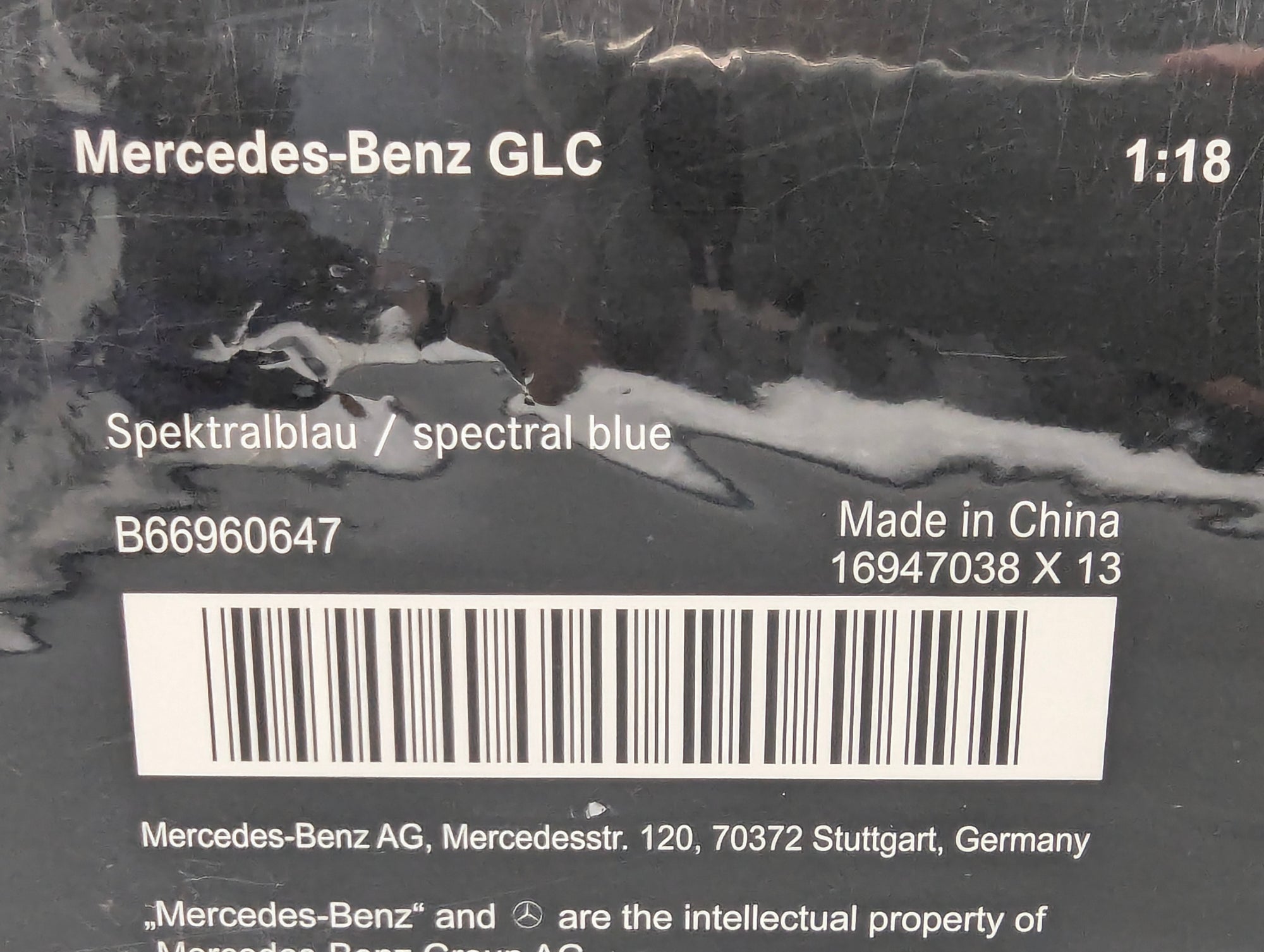 Coches en miniatura 1:43 Minichamps Mercedes Benz SL65 AMG Black Series Plata con embalaje original