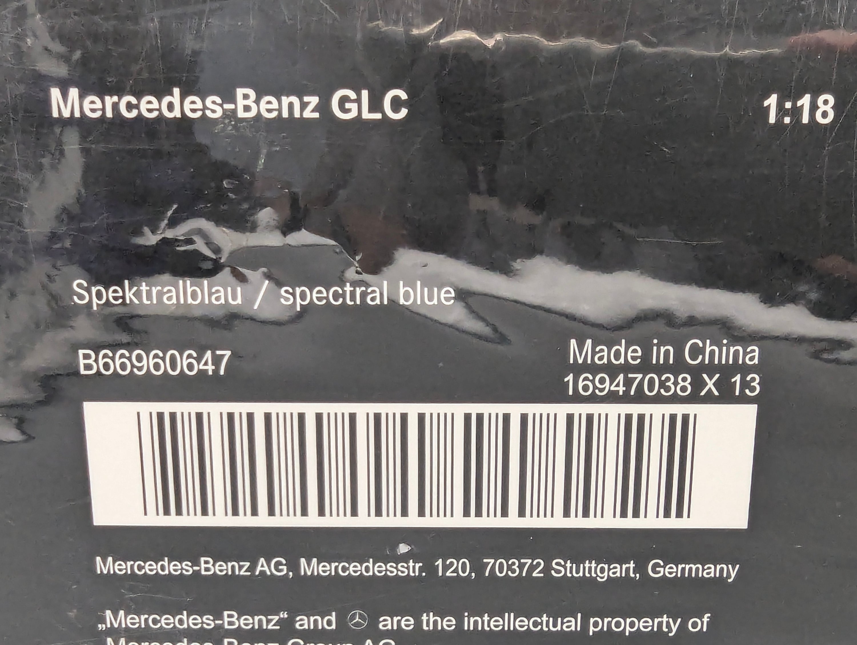 Coches en miniatura 1:43 Minichamps Mercedes Benz SL65 AMG Black Series Plata con embalaje original