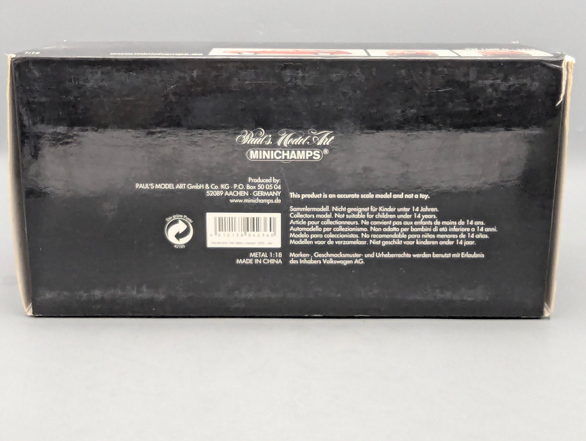 Coches en miniatura 1:43 Minichamps Mercedes Benz SL65 AMG Black Series Plata con embalaje original