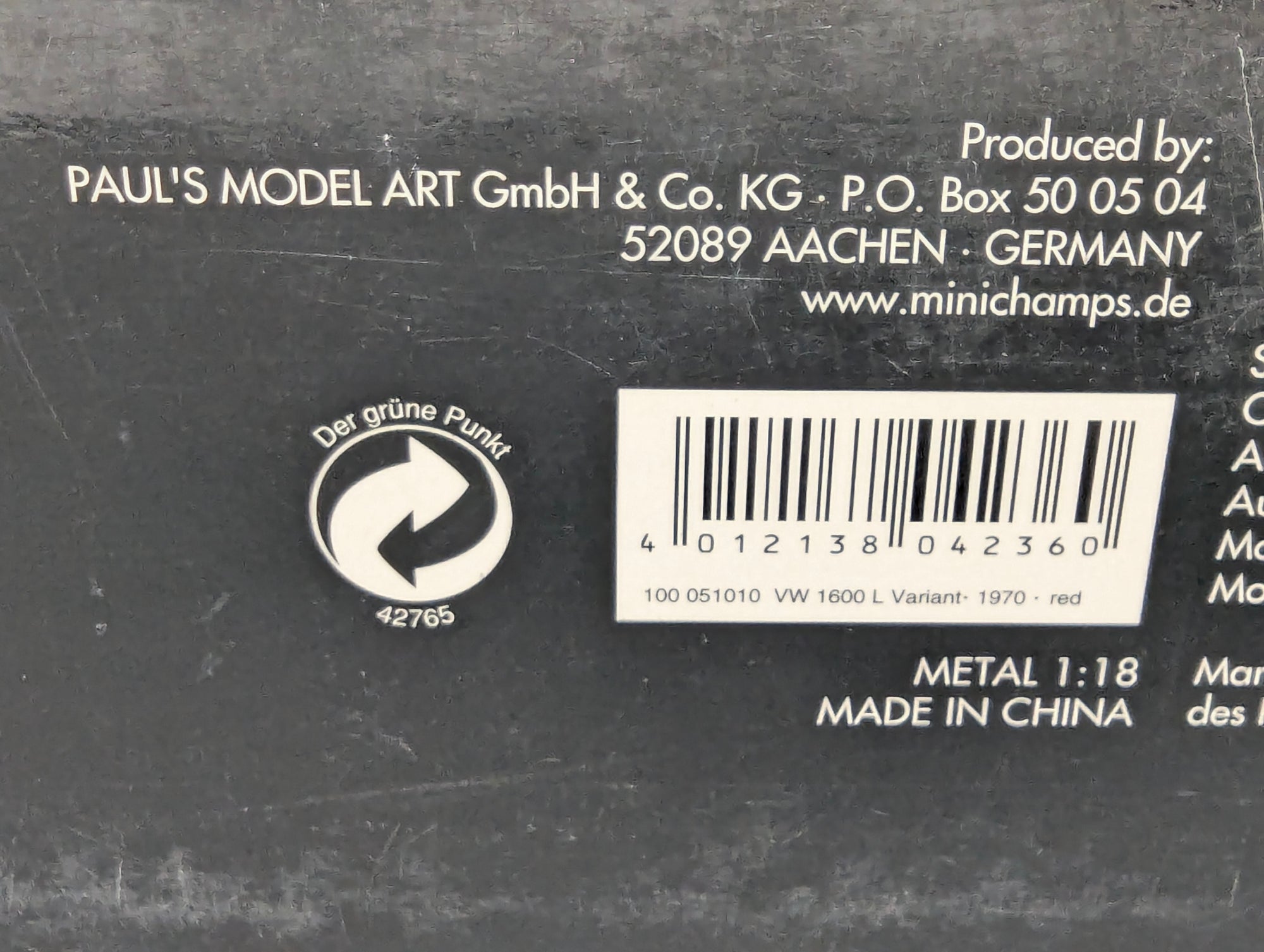 Coches en miniatura 1:43 Minichamps Mercedes Benz SL65 AMG Black Series Plata con embalaje original
