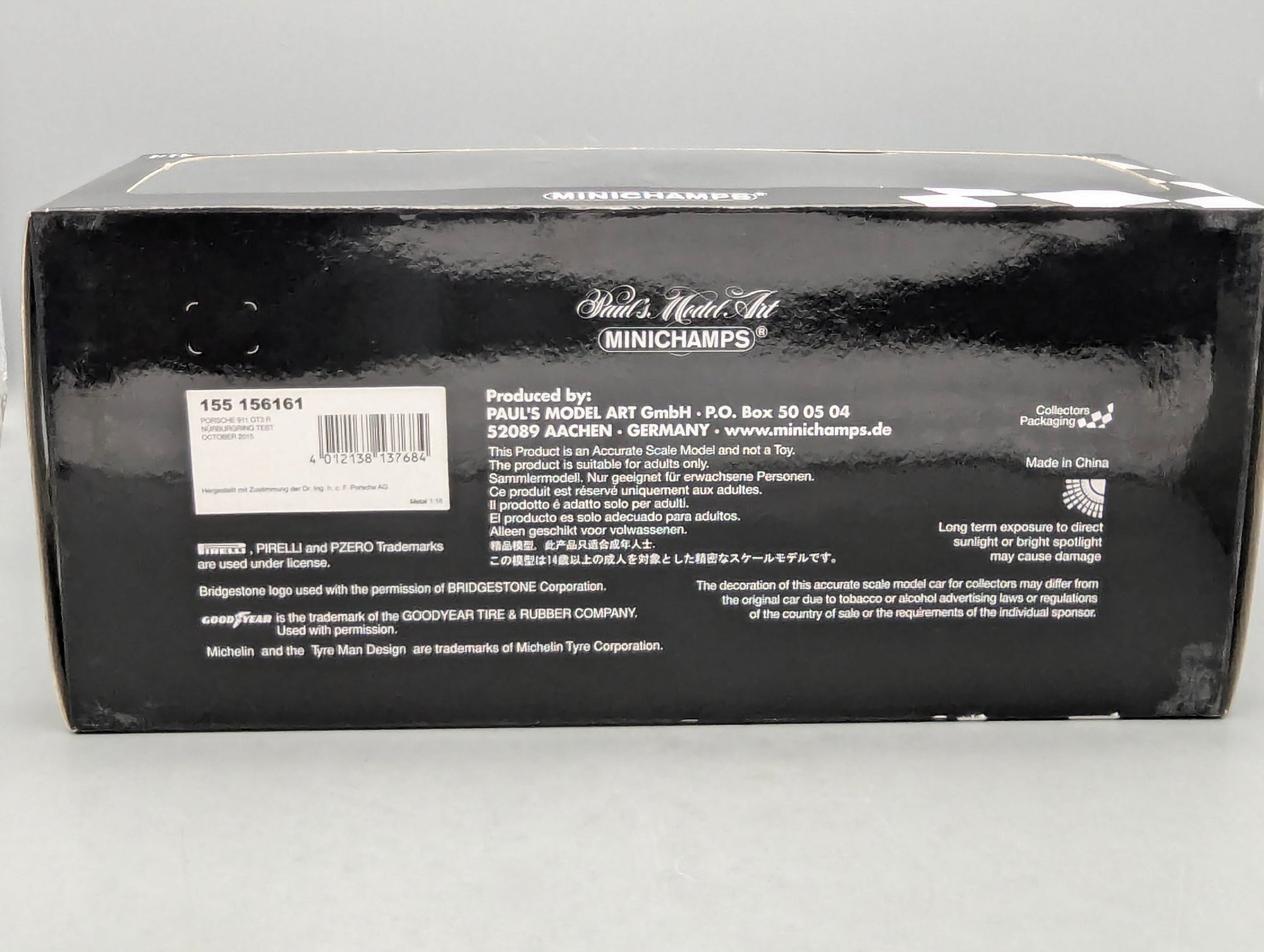 Coches en miniatura 1:43 Minichamps Mercedes Benz SL65 AMG Black Series Plata con embalaje original