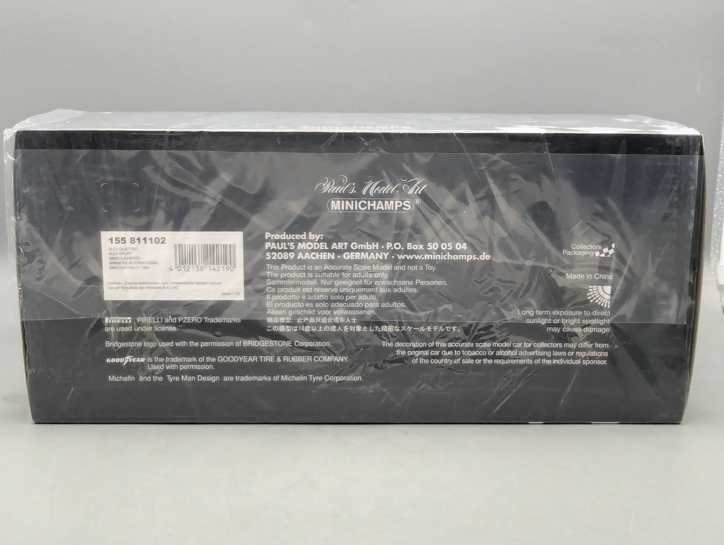 Model Cars 1:43 Minichamps Mercedes Benz SL65 AMG Black Series Silver with original packaging