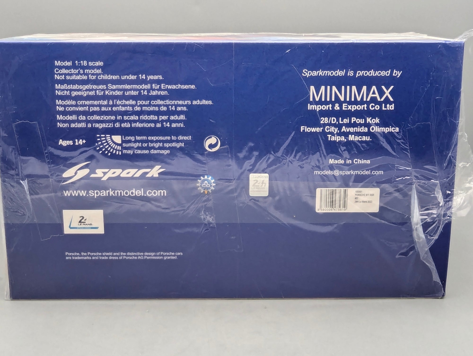 Model Cars 1:43 Minichamps Mercedes Benz SL65 AMG Black Series Silver with original packaging