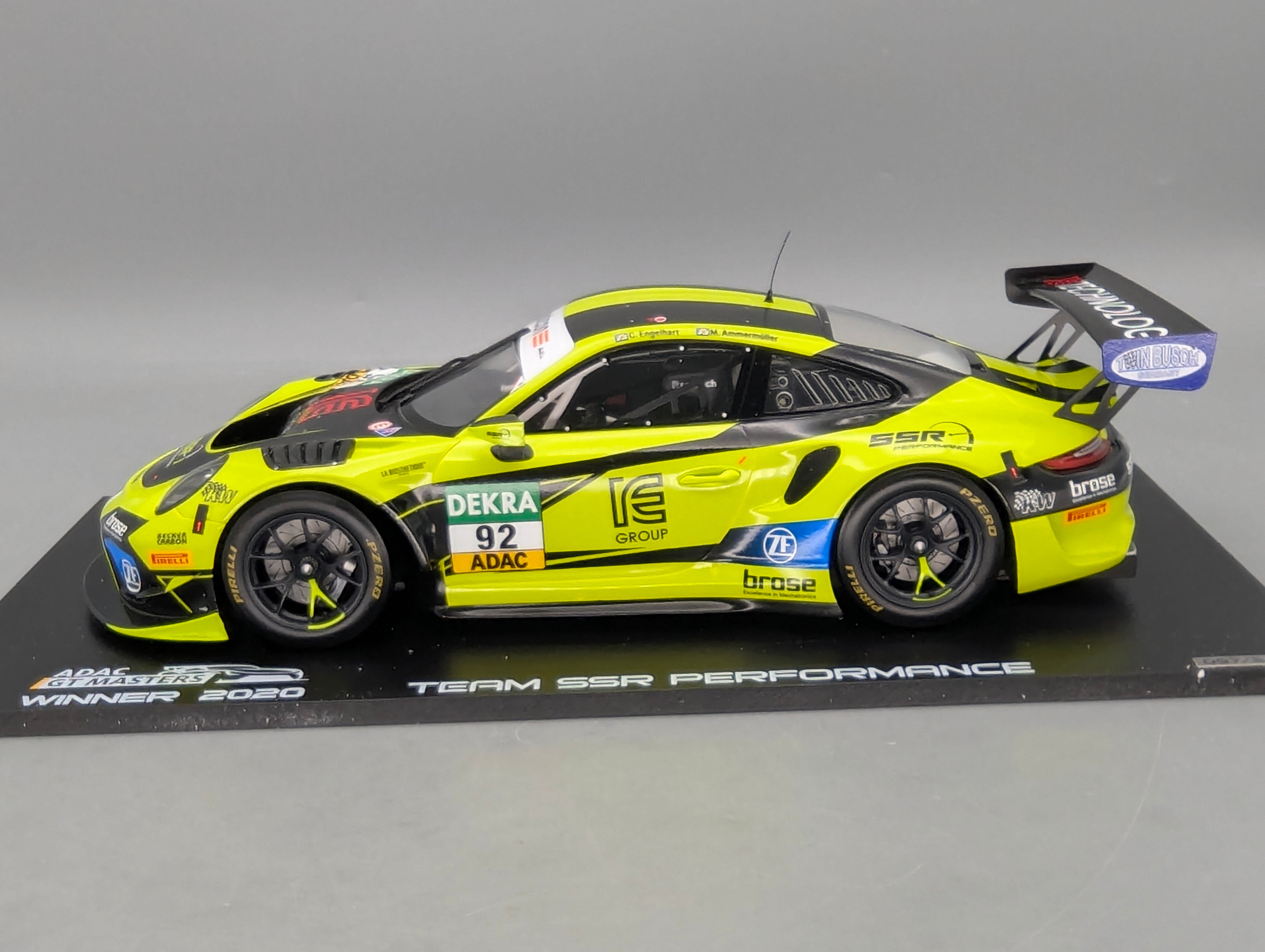 Modellautos 1:18 Spark Porsche 911 GT3 R WINNER GT Masters 2020 #92 mit OVP