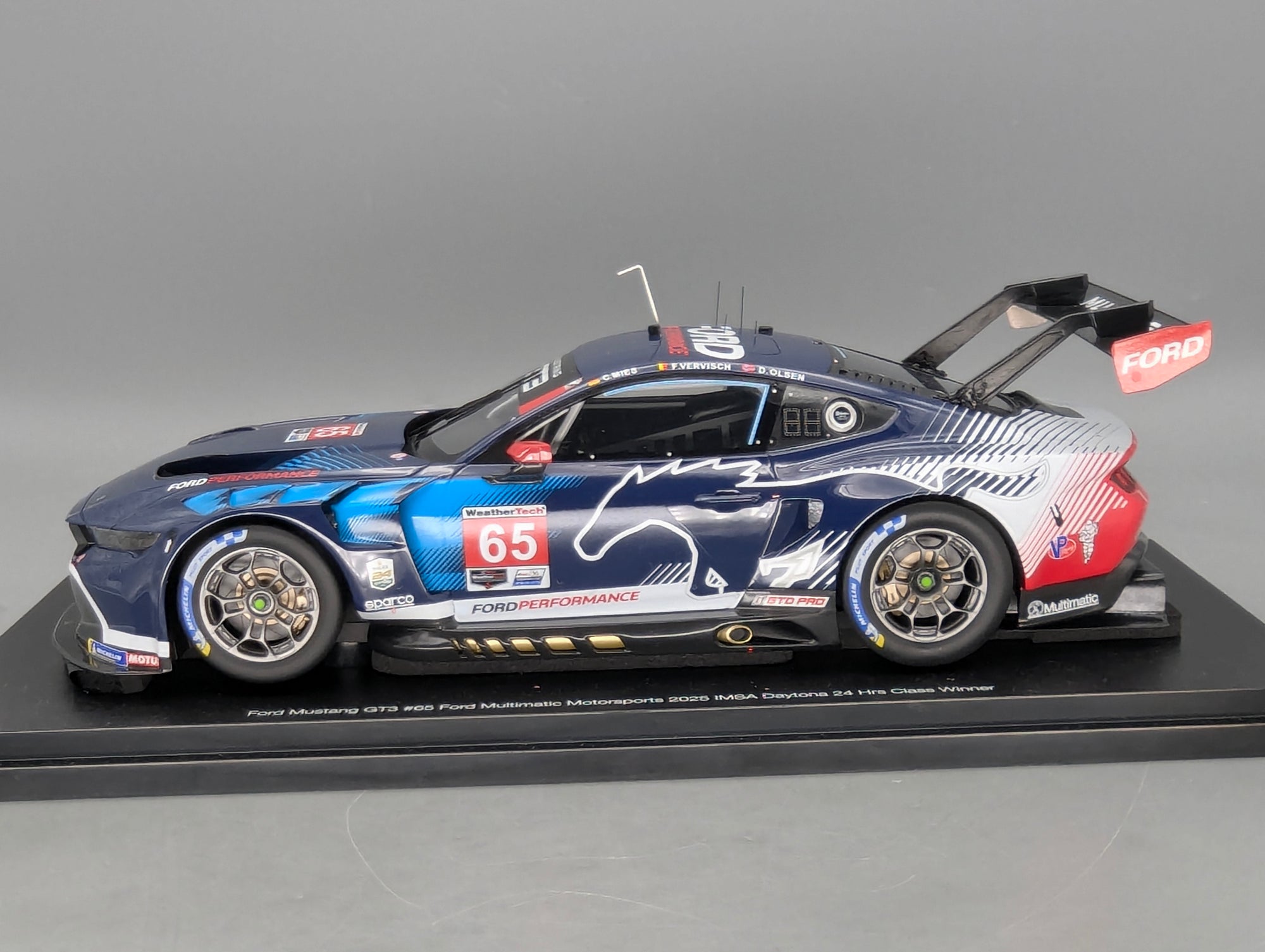 Modellautos 1:18 TSM Top Speed Ford Mustang GT3 2025 IMSA WINNER 24h Daytona #65 OVP