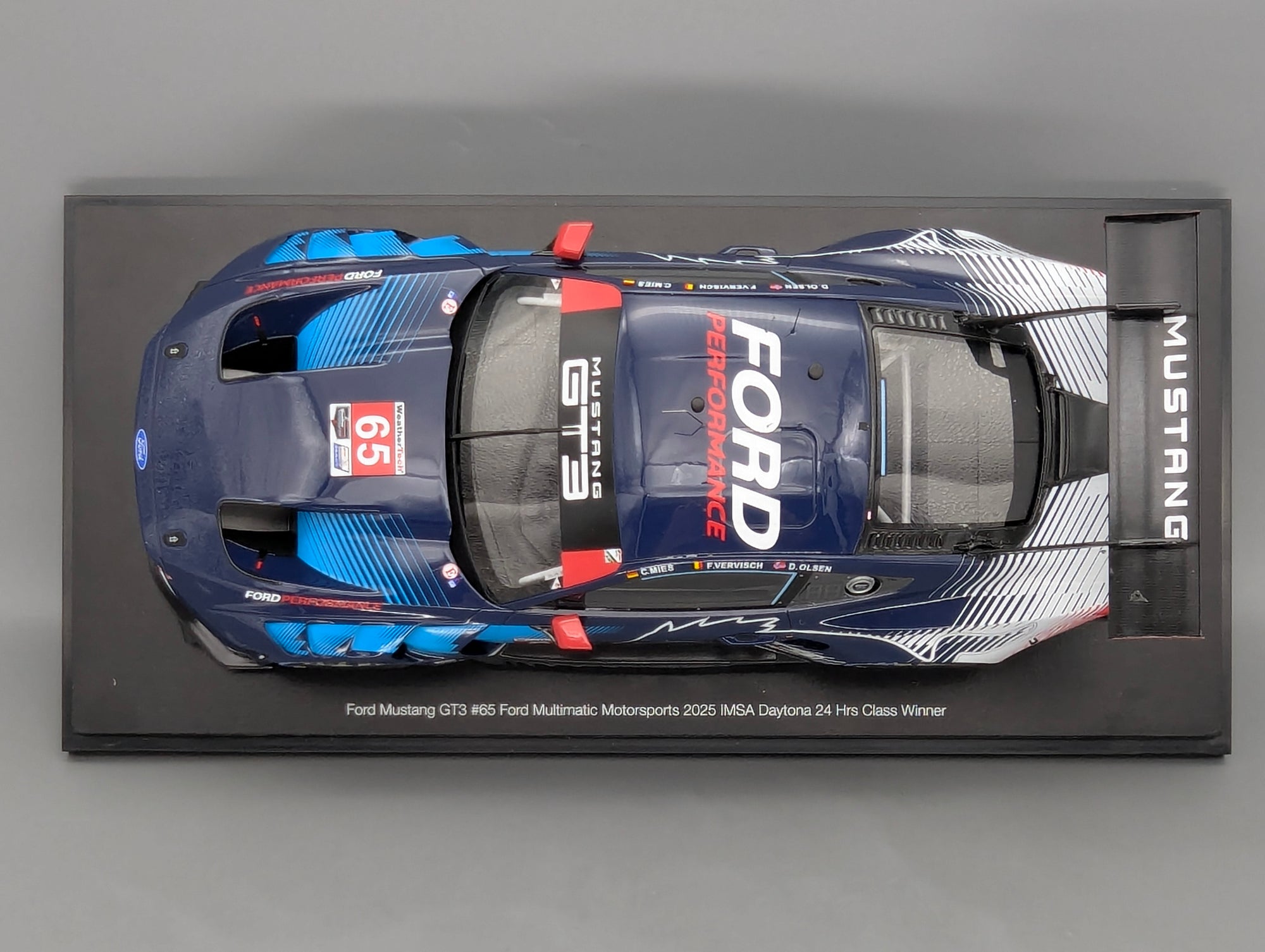 Modellautos 1:18 TSM Top Speed Ford Mustang GT3 2025 IMSA WINNER 24h Daytona #65 OVP