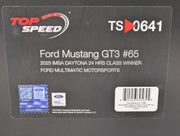Modellautos 1:18 TSM Top Speed Ford Mustang GT3 2025 IMSA WINNER 24h Daytona #65 OVP