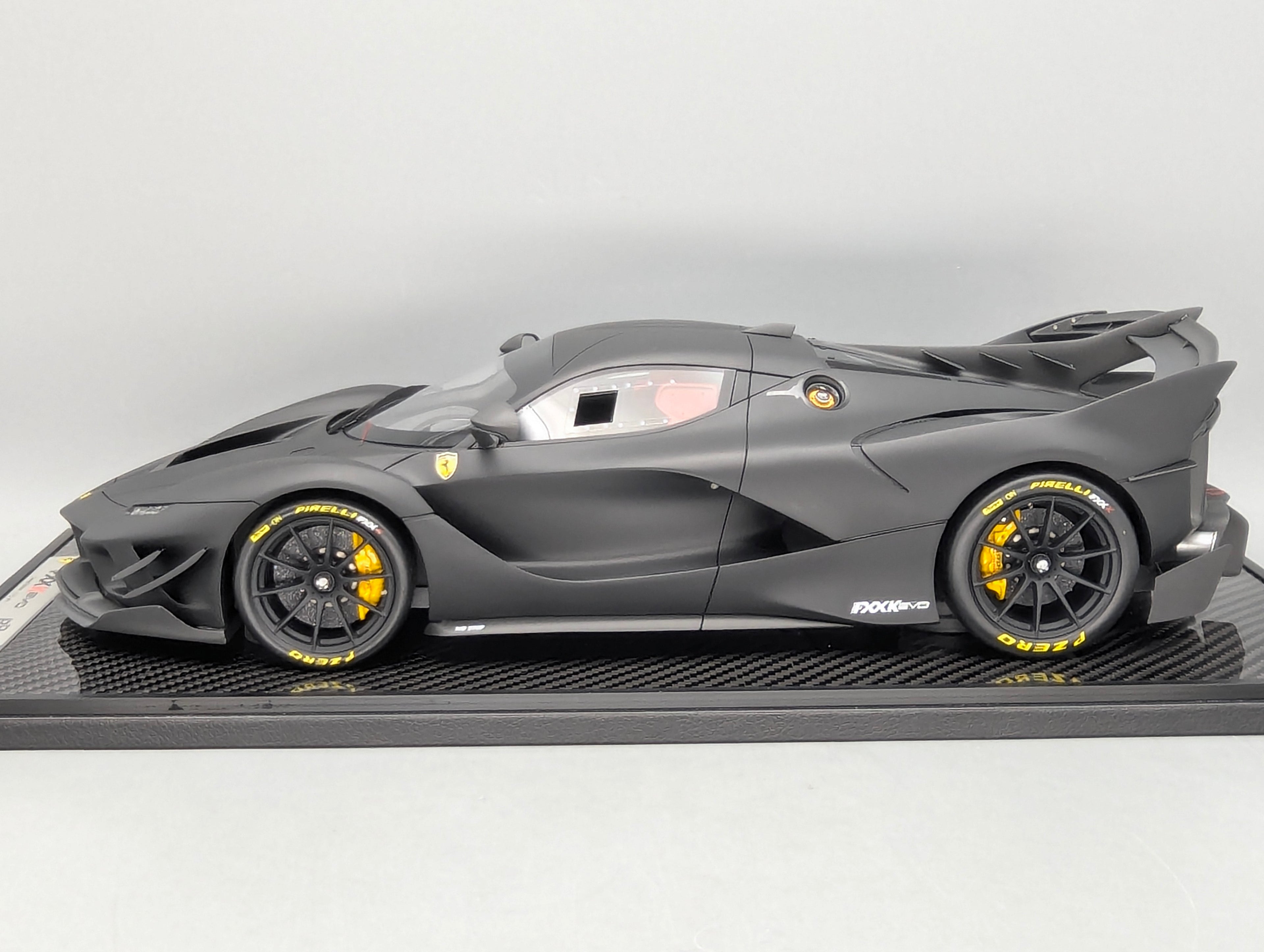 Modellautos 1:12 BBR Ferrari FXX-K EVO Ltd 01/05 Matt Black Matt Wheels OVP