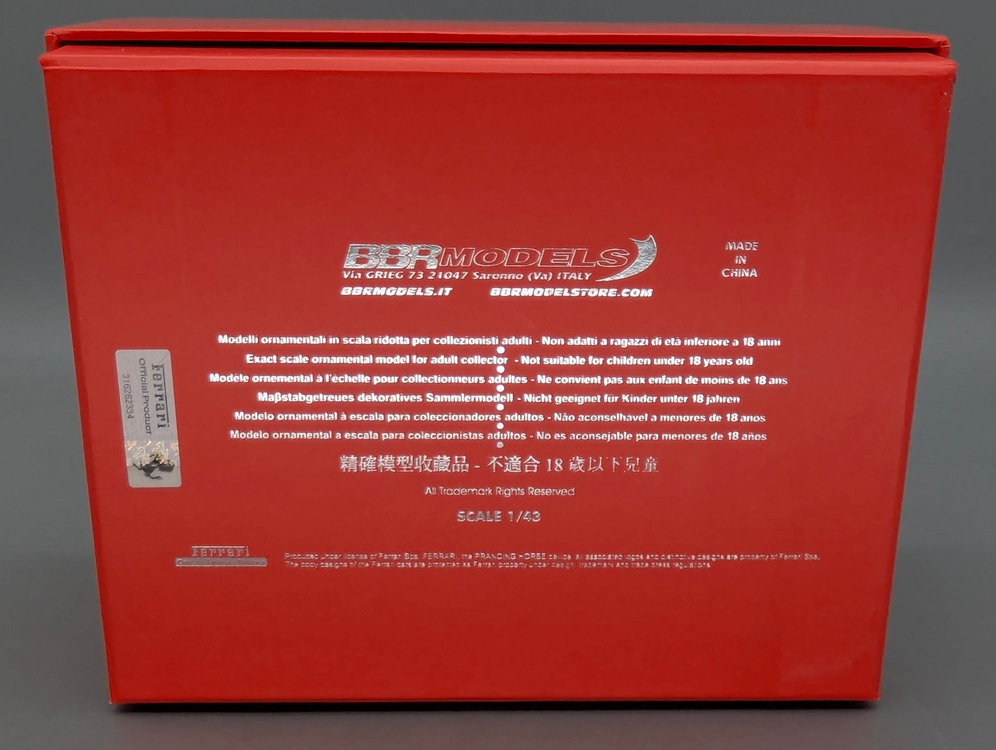 Model Cars 1:43 Spark S9609 Lamborghini Huracan GT3 EVO FIA Vallelunga 2019 #58 OVP