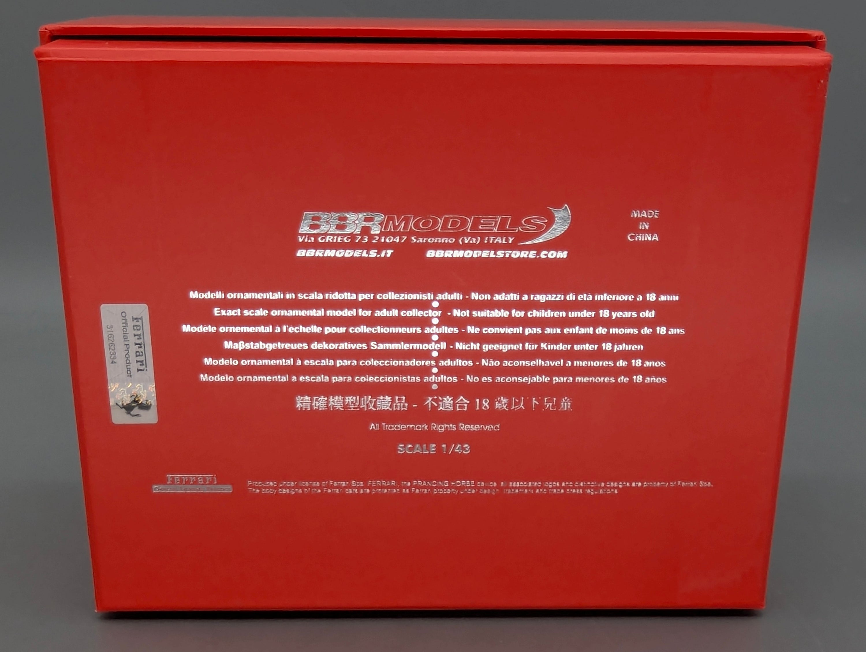 Model Cars 1:43 Spark S9609 Lamborghini Huracan GT3 EVO FIA Vallelunga 2019 #58 OVP