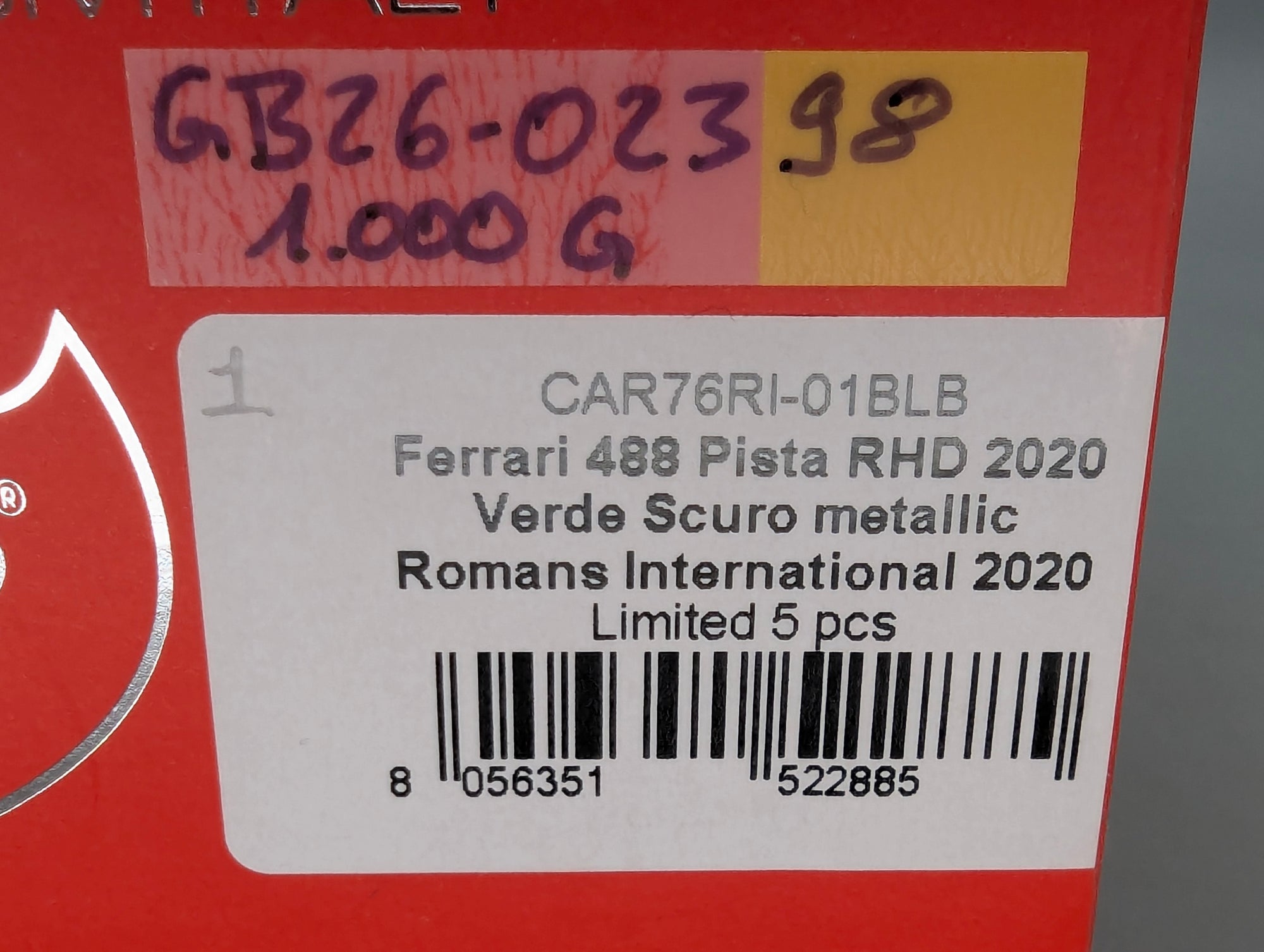 Model Cars 1:43 Spark S9609 Lamborghini Huracan GT3 EVO FIA Vallelunga 2019 #58 OVP