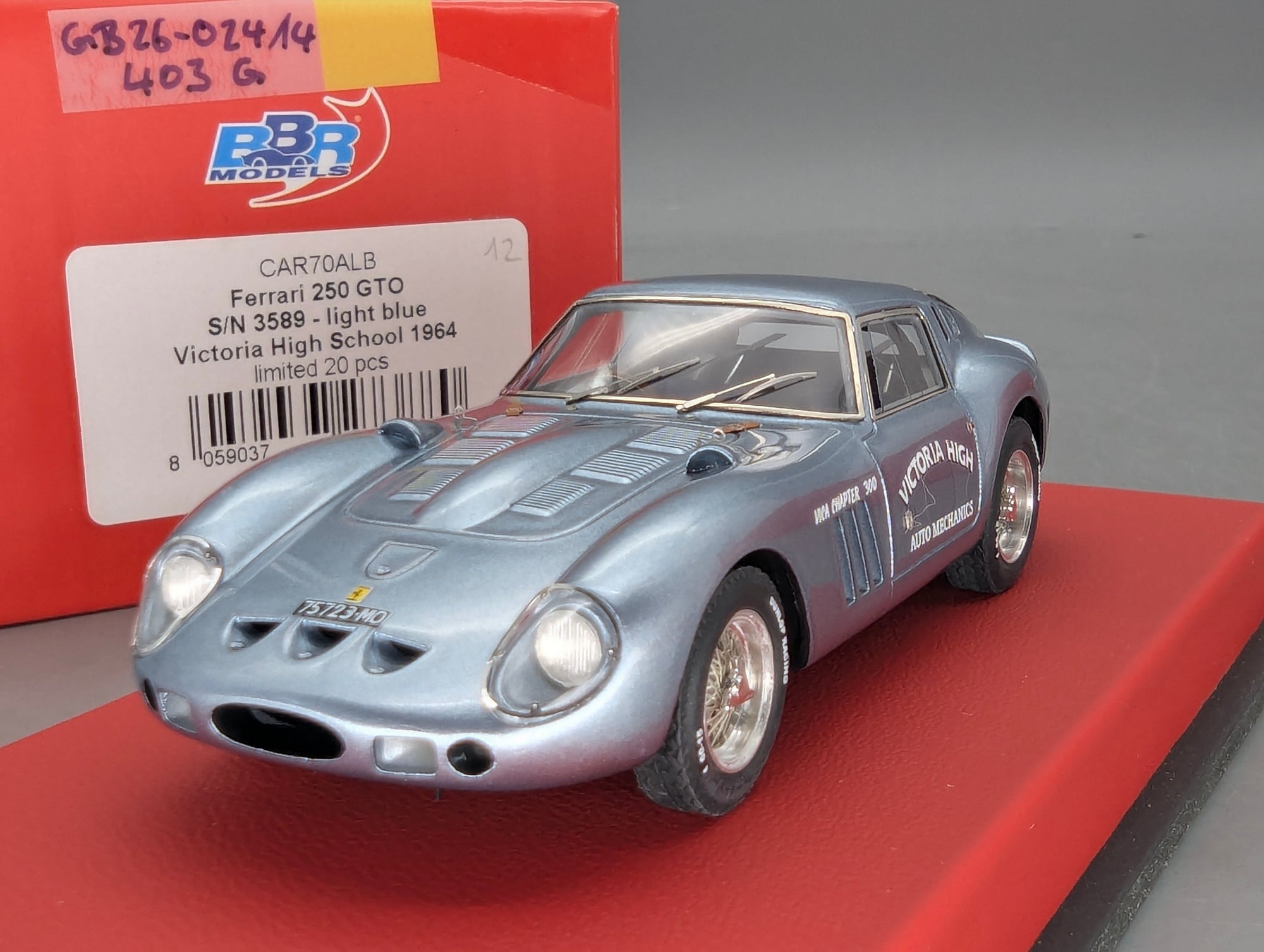 Coches a escala 1:43 Spark S9609 Lamborghini Huracan GT3 EVO FIA Vallelunga 2019 #58 precintado