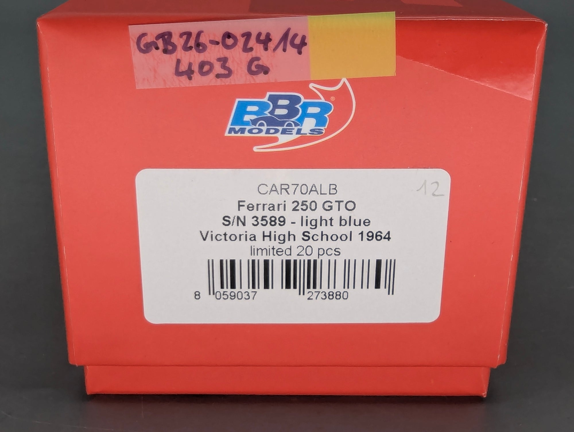 Coches a escala 1:43 Spark S9609 Lamborghini Huracan GT3 EVO FIA Vallelunga 2019 #58 precintado