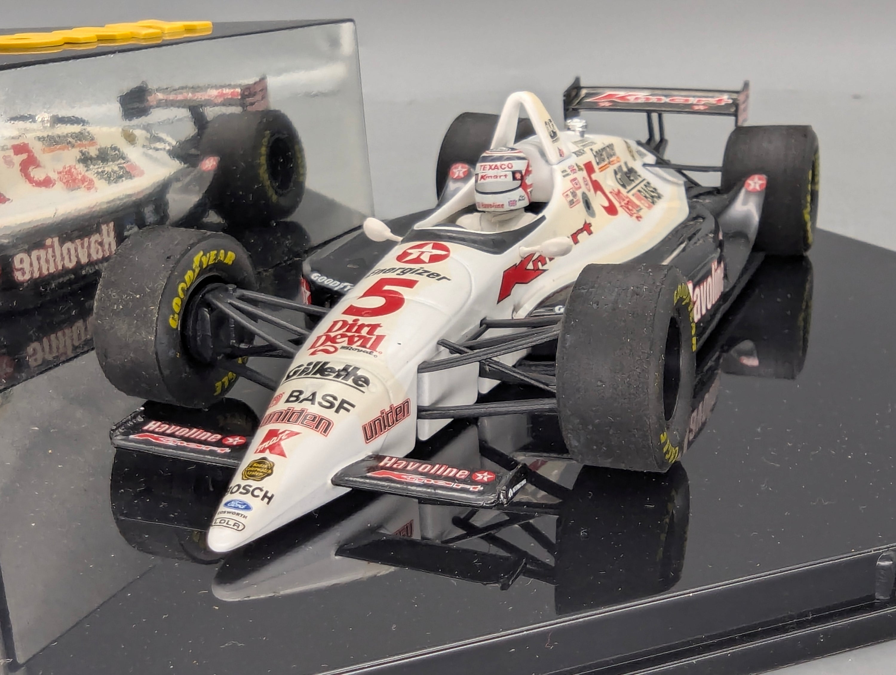 Modellautos 1:24 Onyx 5010 K-Mart Havoline Lola #5 Nigel Mansell mit Vitrine