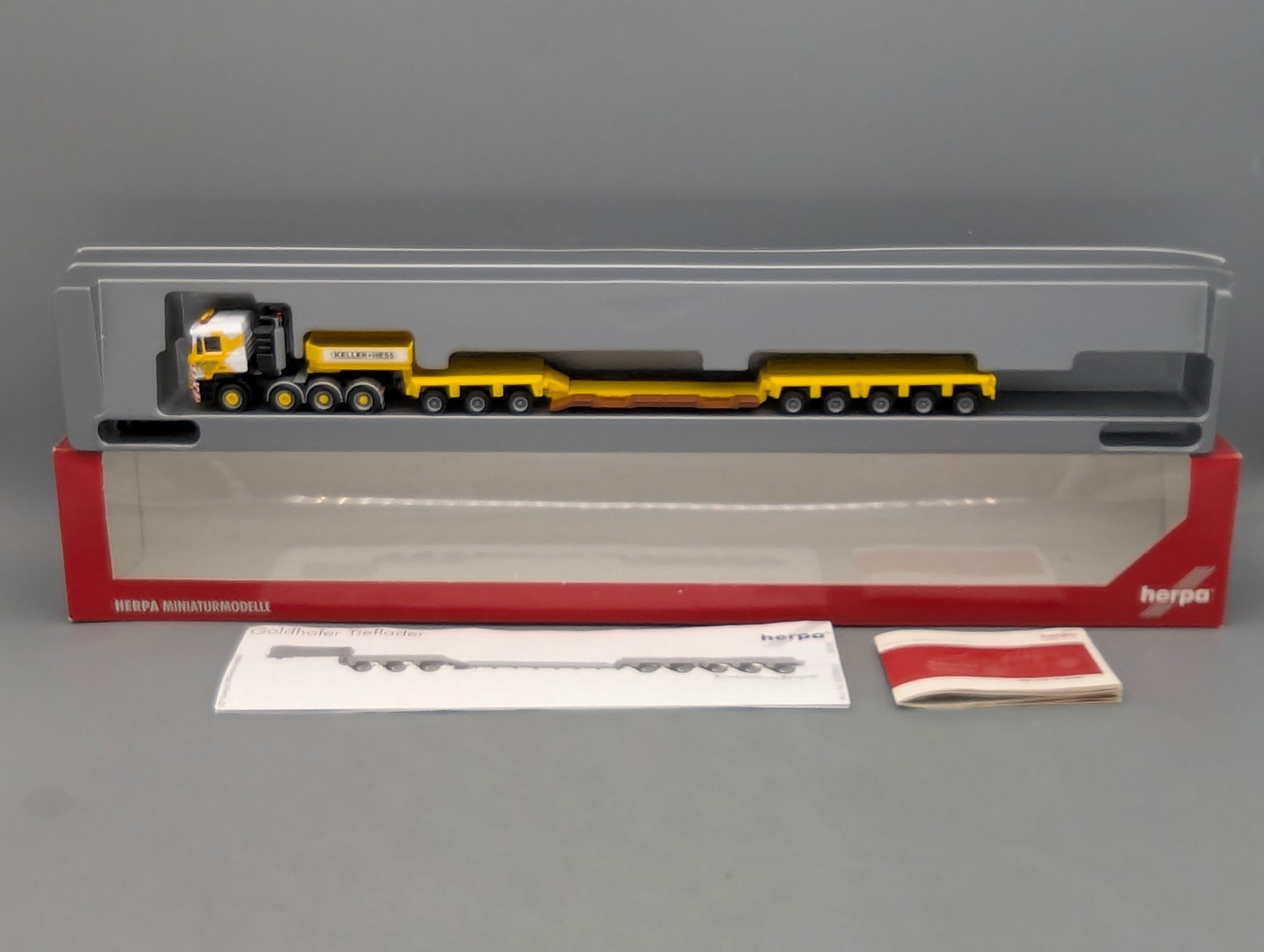 LKW Modell H0 1:87 Herpa MAN E 2000 Sattelzug Keller + Hess mit OVP