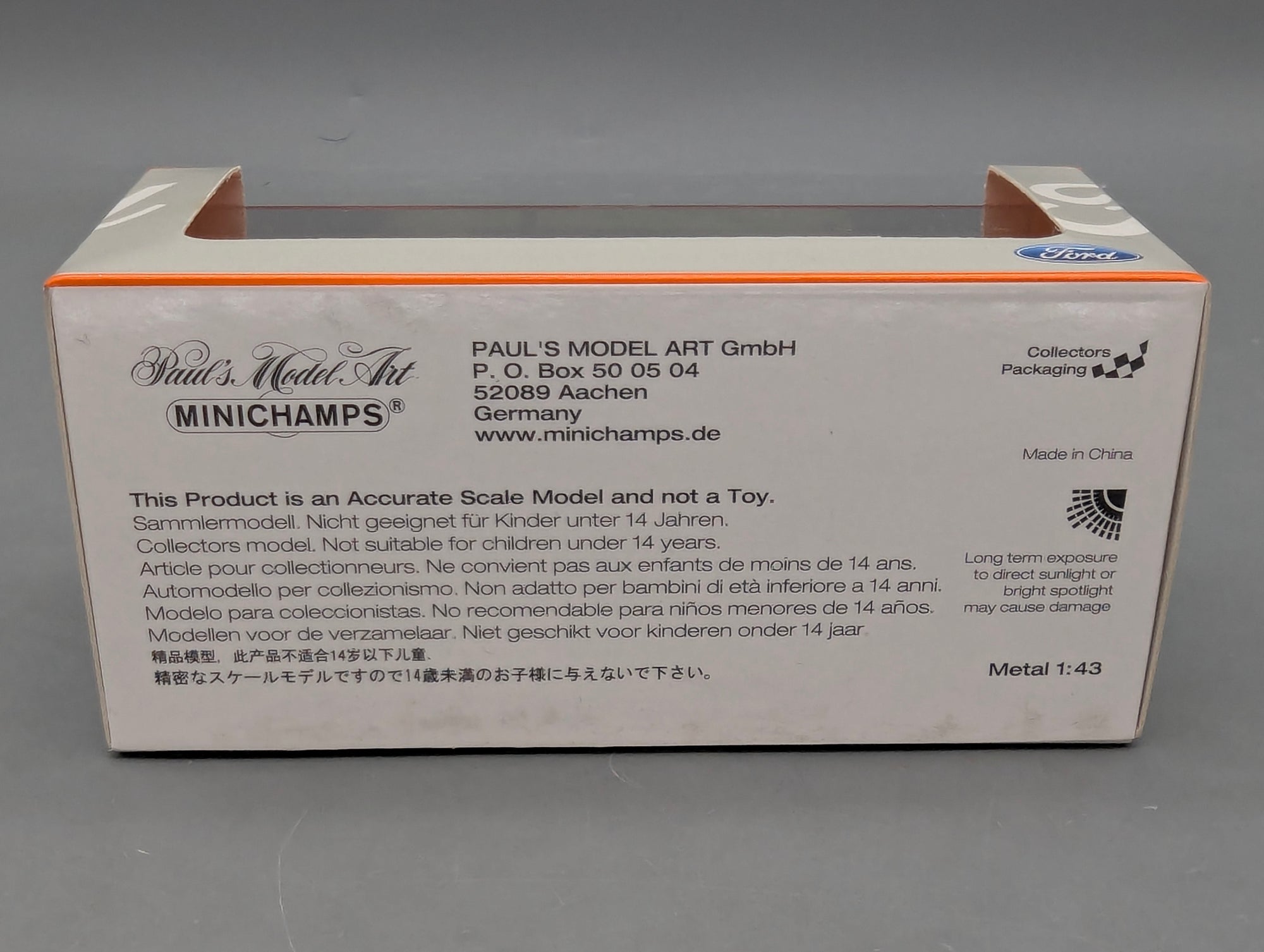 Coches en miniatura 1:43 Minichamps Mercedes Benz SL65 AMG Black Series Plata con embalaje original