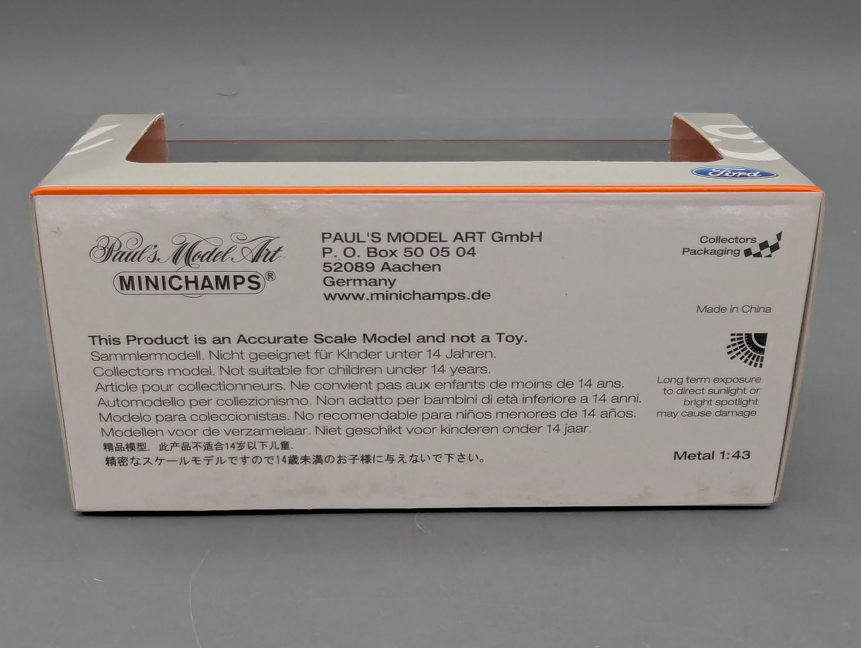Coches en miniatura 1:43 Minichamps Mercedes Benz SL65 AMG Black Series Plata con embalaje original