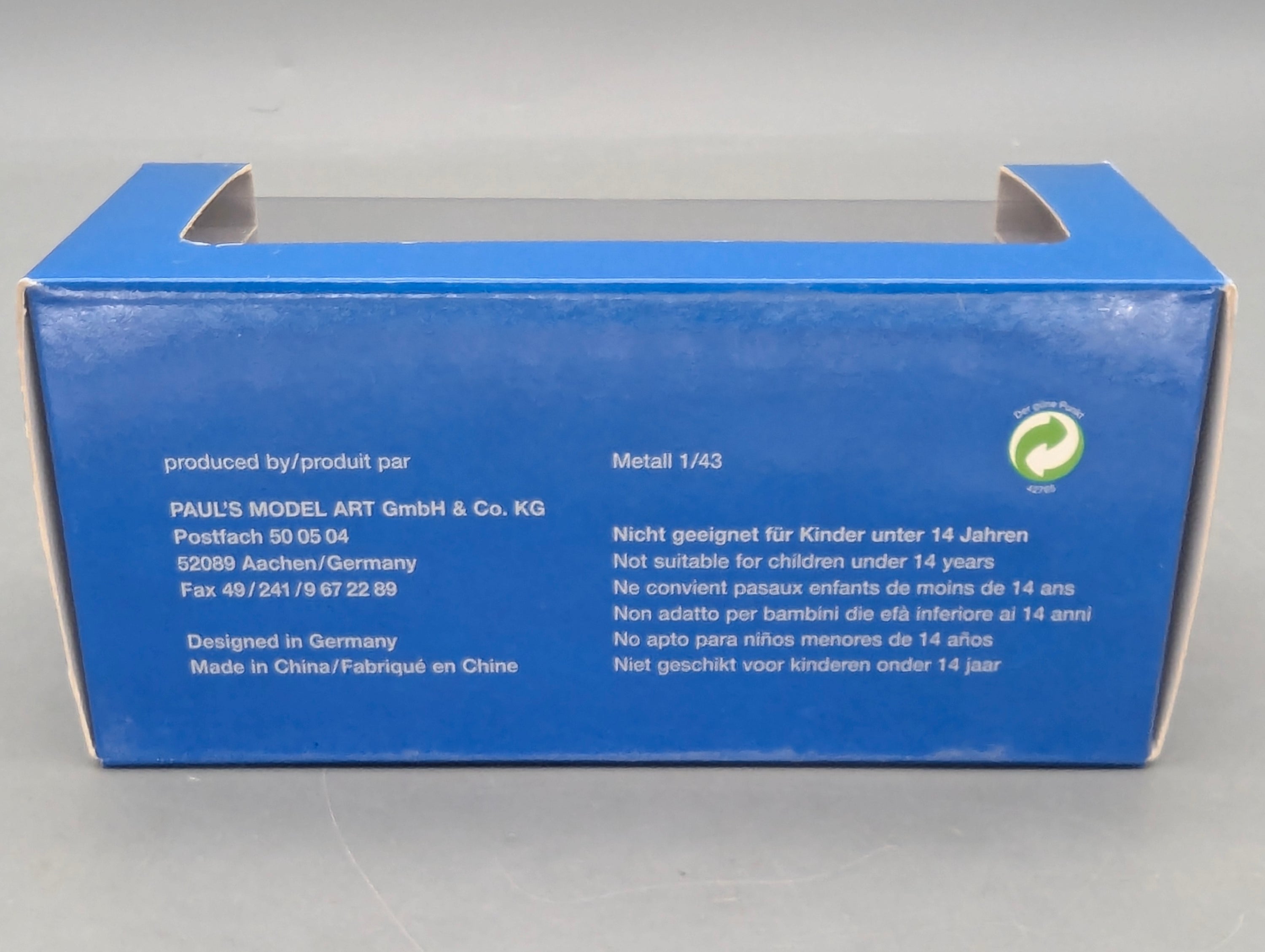 Modellautos 1:43 Minichamps Ford Fiesta Blau Metallic mit Dealer OVP